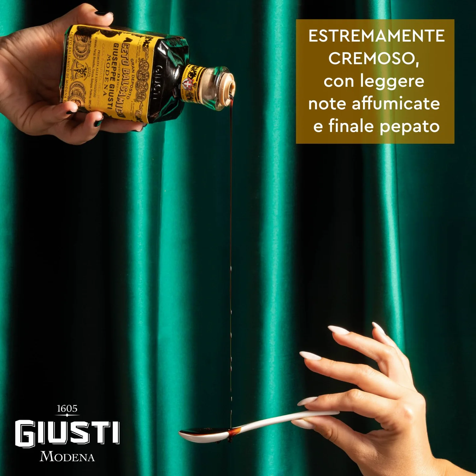 Giusti - Aceto Balsamico di Modena IGP 4 Medaglie d’oro – Cubica 250ml con astuccio