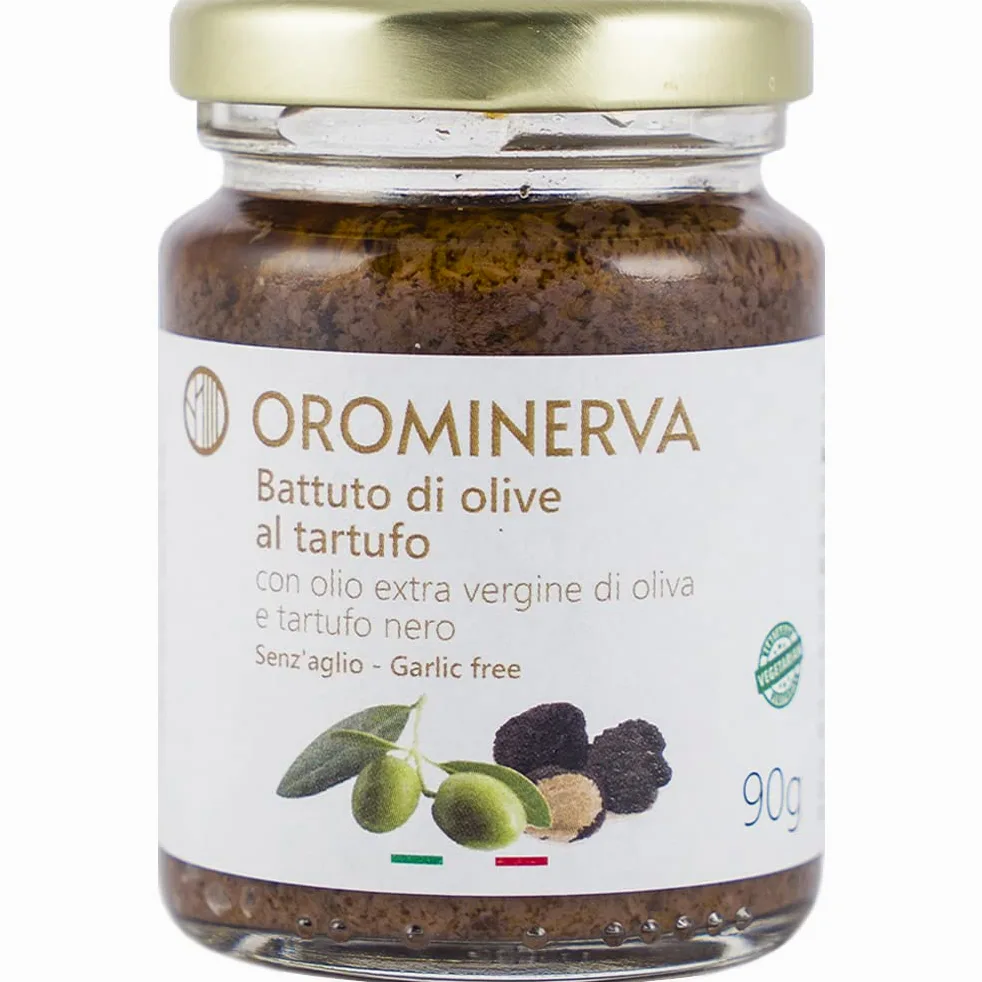 OROMINERVA - Set pesti e creme al tartufo da 8 vasetti - Pesti e creme senza aglio e vegetariani