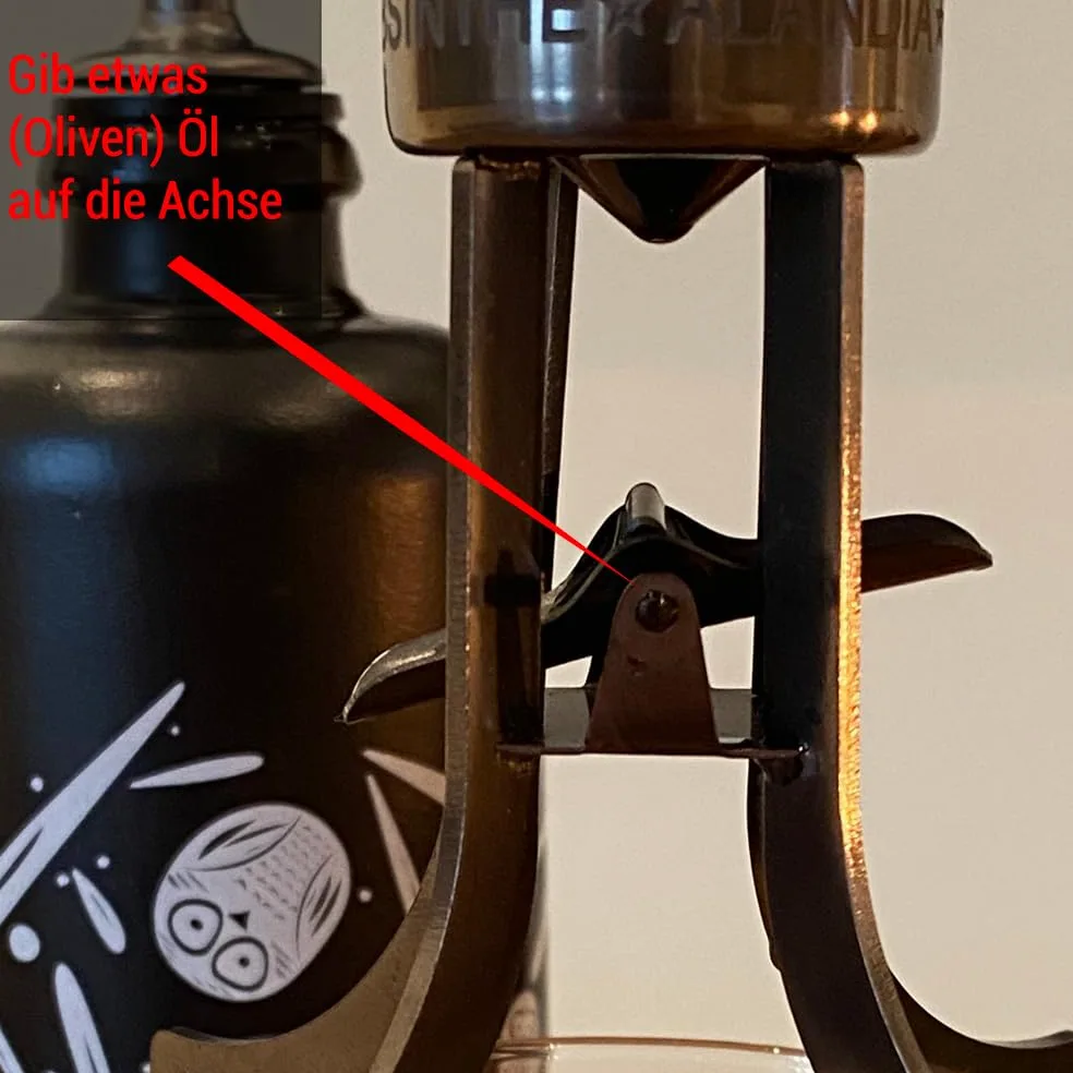 Accessori Assenzio Dripper Balancier di ALANDIA | Per Bicchieri Assenzio piuttosto che Cucchiaio o Fontana | Acciaio Inossidabile | Replica 19 Secolo
