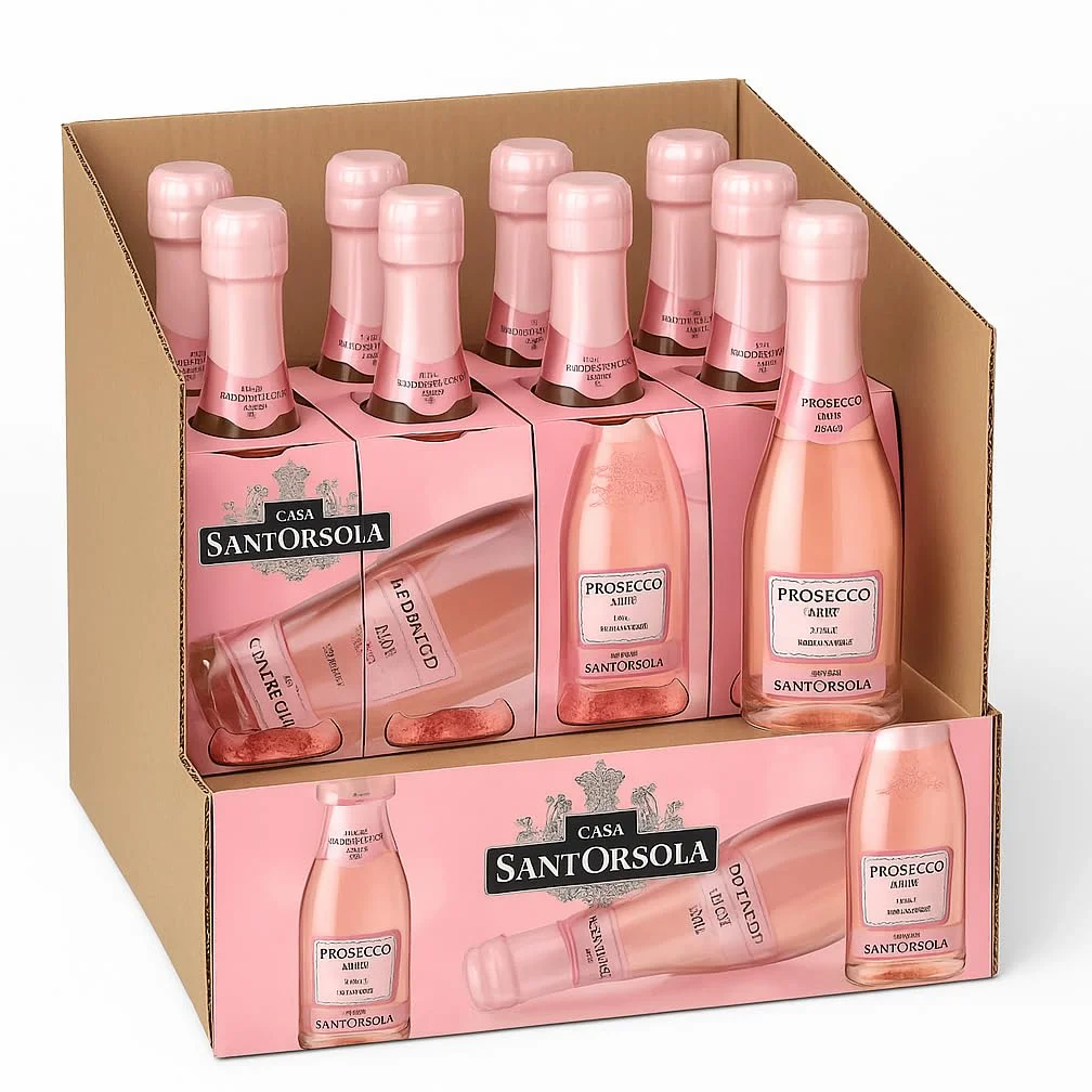 6 Confezioni Rosé DOC Millesimato 3x20cl – Spumante Rosato in Formato Baby, Gusto Fruttato e Elegante, Perfetto per Brindisi, Regali, Eventi o Aperitivi Speciali