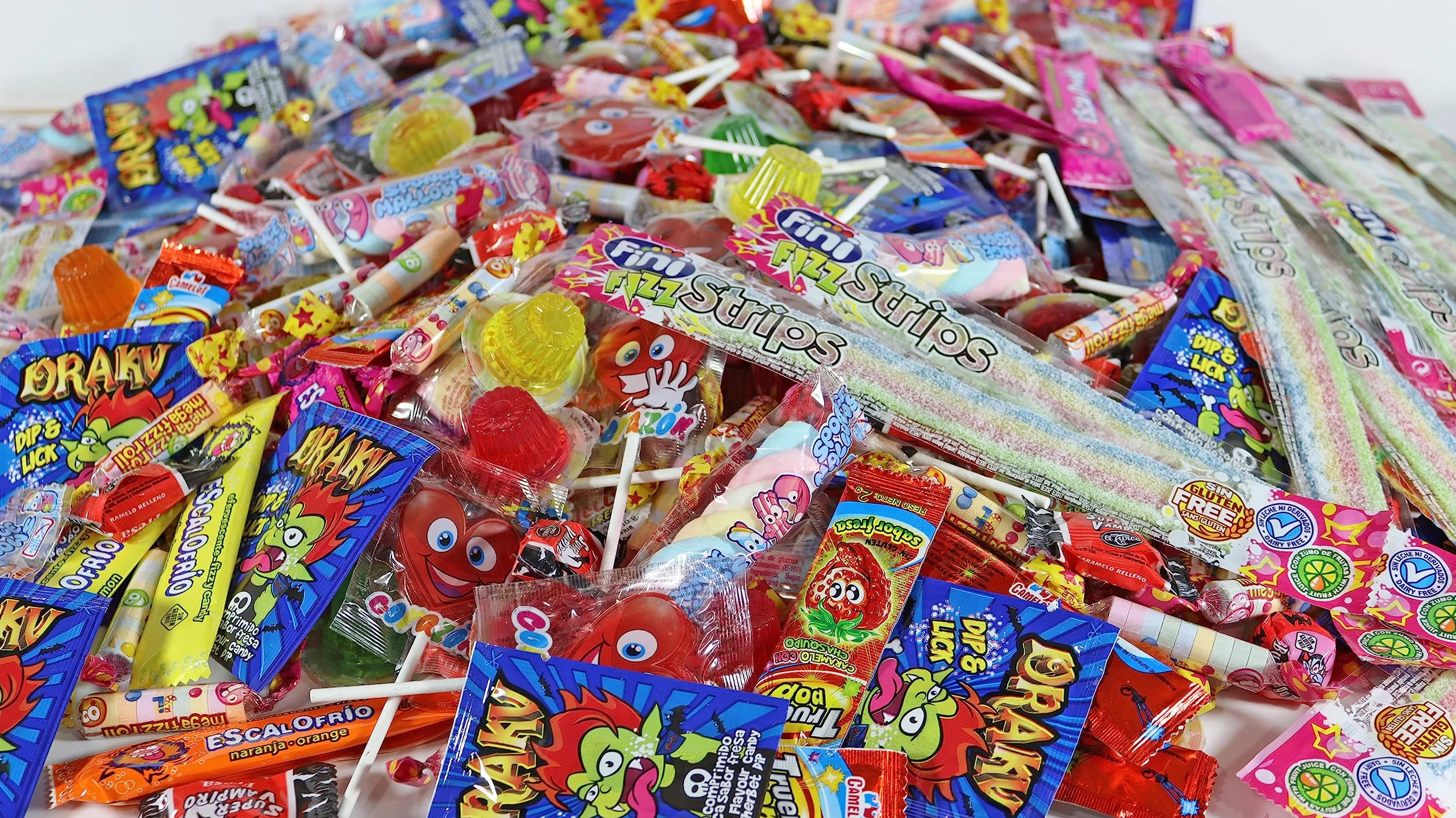 200 dolci, dolcetti e caramelle ripieni di piñata senza allergeni WikiMark - Per riempire borse di compleanno, feste, Natale e Halloween. Senza glutine e senza latte. (200 Dolci)