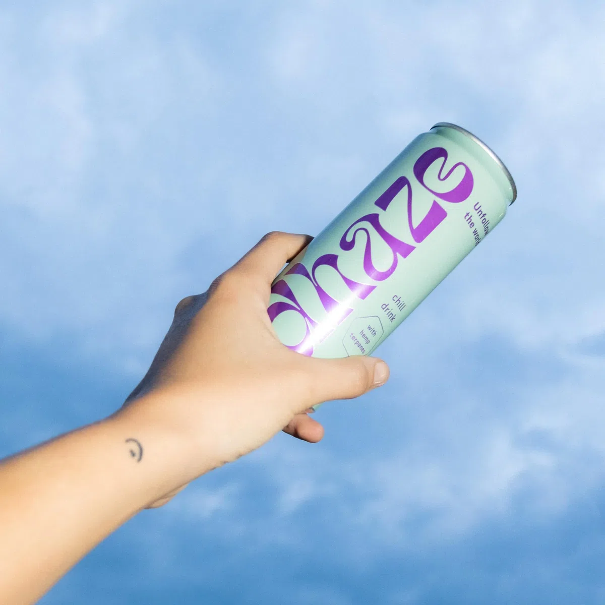 Dhaze: chill drink analcolico confezione da 24 lattine da 0,33l con estratto di semi di canapa