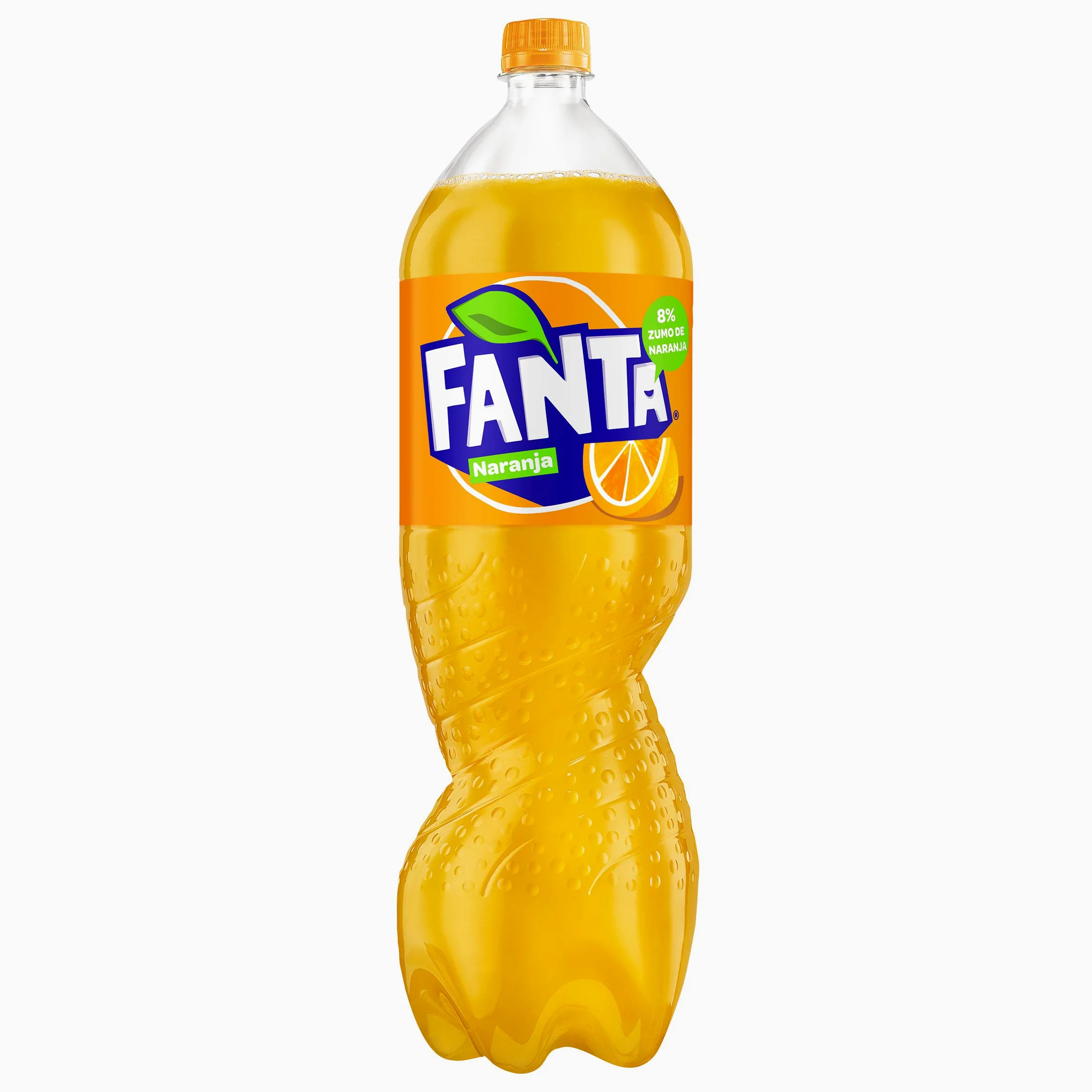 Fanta Zero Arancio Rinfrescante a Gas 2 L (Confezione da 6) Bottiglia di Plastica