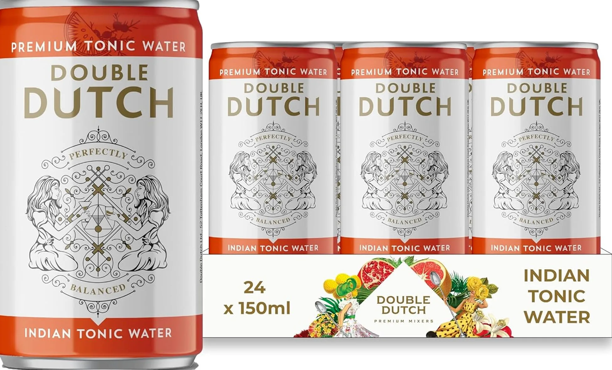 DOUBLE DUTCH Indian Tonic Water - 0,15L x 24 LATTINE
