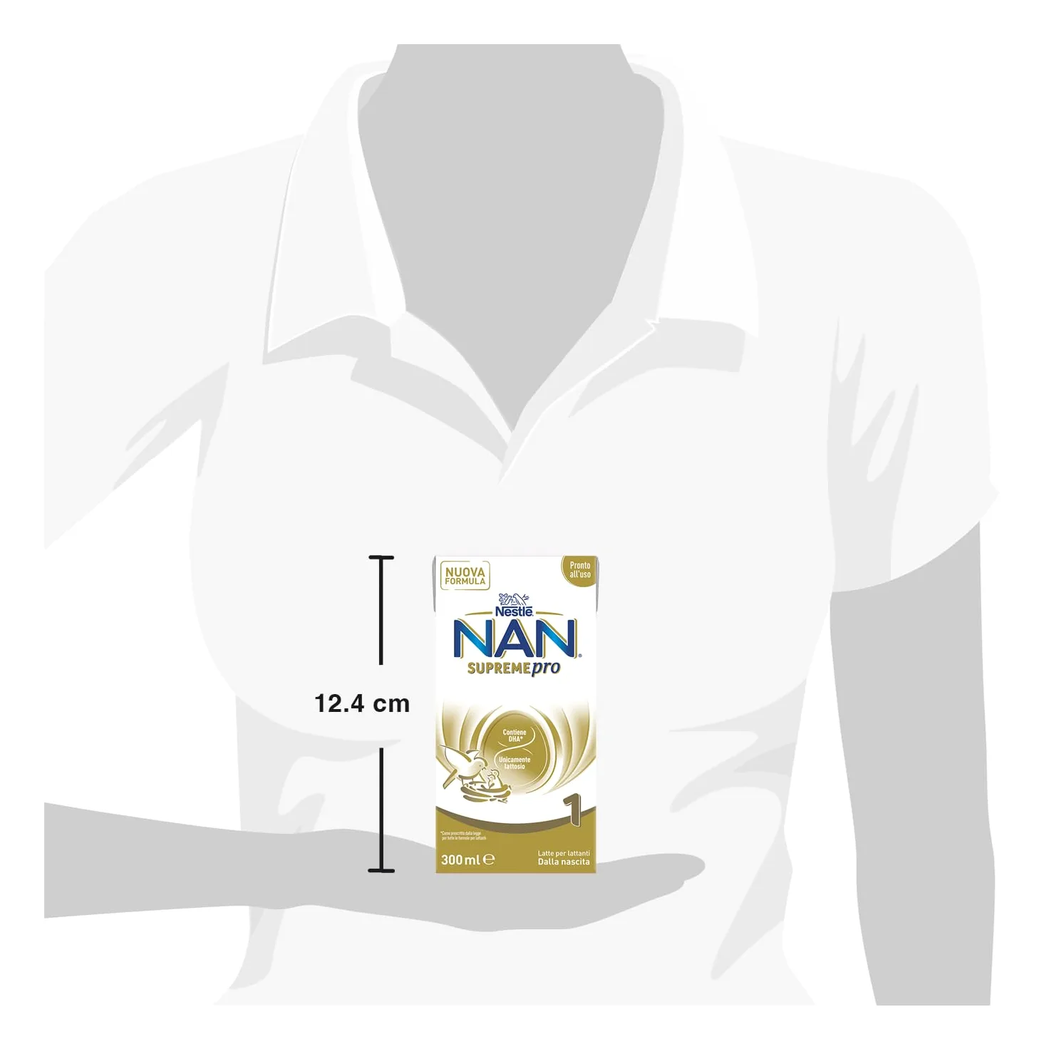 NESTLÉ NAN SUPREMEpro 1 Latte per Lattanti Liquido dalla nascita, 12 Brick da 300ml (3,6L)