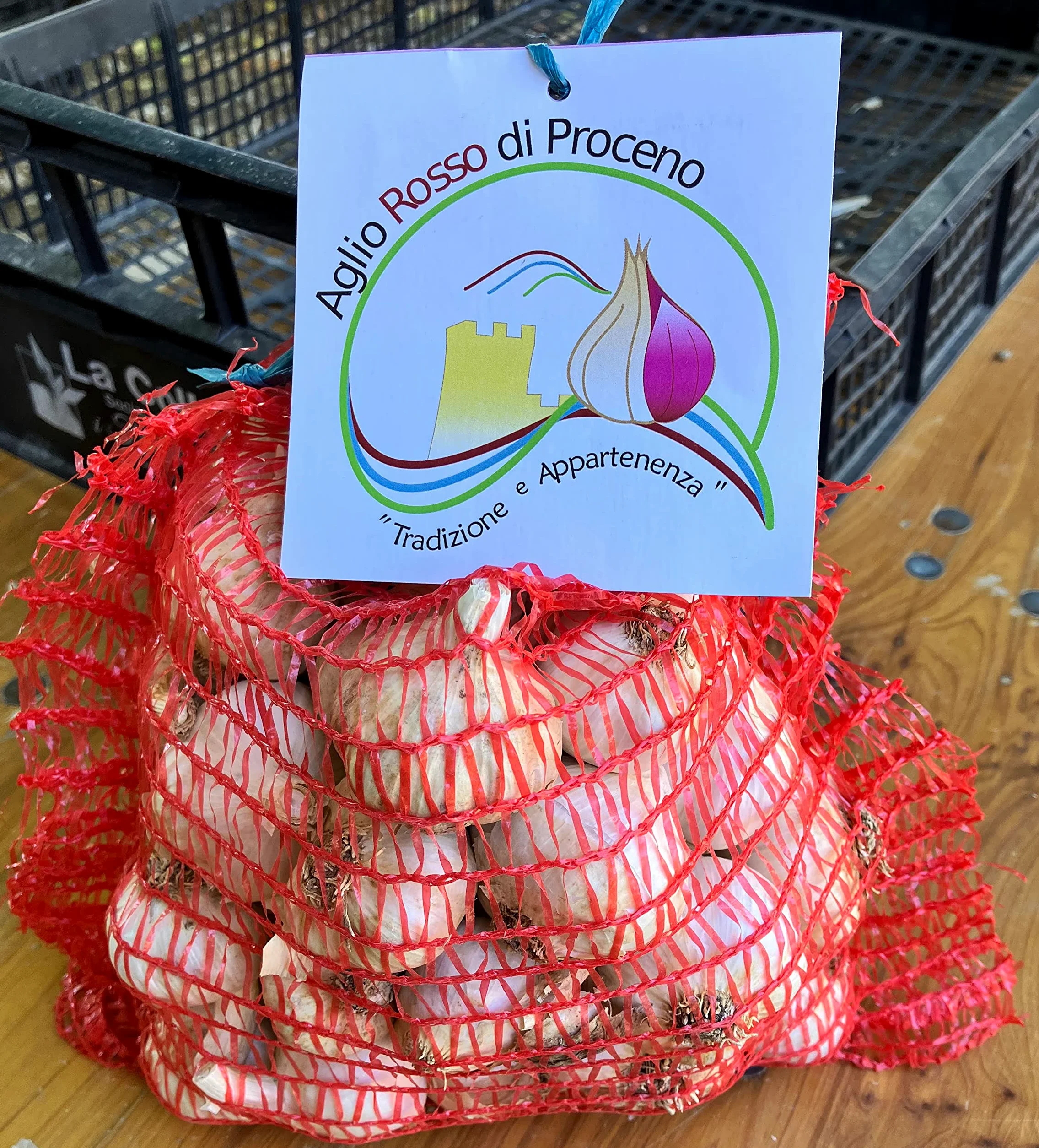 Aglio Rosso di Proceno - 1 conf. da 1 kg in teste sfuse di calibro piccolo - Nostra Produzione