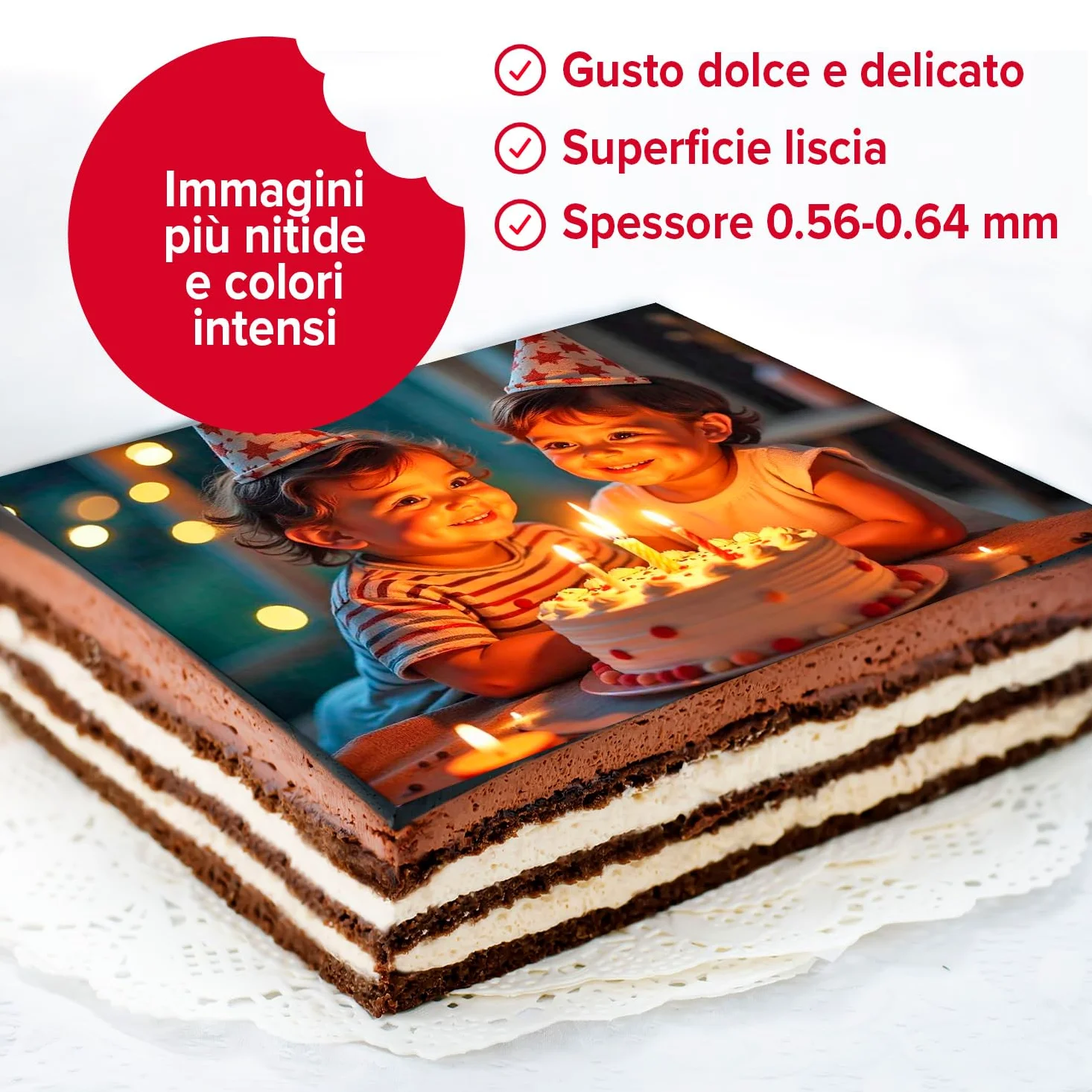 dekora – 25 Fogli A4 di carta commestibile per stampante alimentare | Decorazioni commestibili per torte | Senza zucchero, senza glutine, senza E171 compatibile con stampanti inkjet