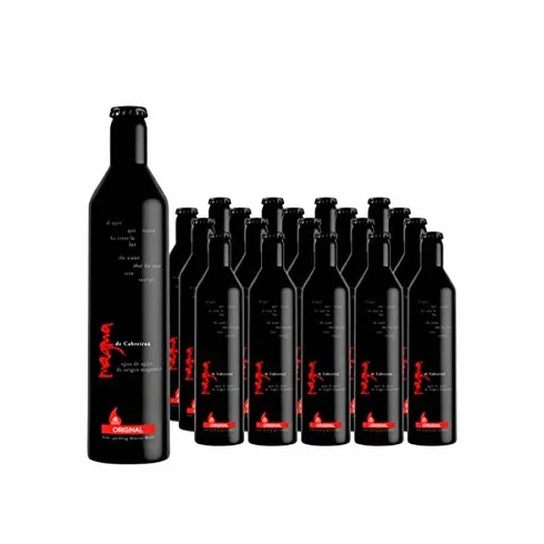 CABREIROA Magma di Cabreiroá Originale Alluminio, Acqua Minerale Naturale con Gas Carbonico Naturale Sottile Bolle Ottenute al Passo del Magma Acqua che non ha visto la Luce, Scatola 20 x 50 Cl, 10 L
