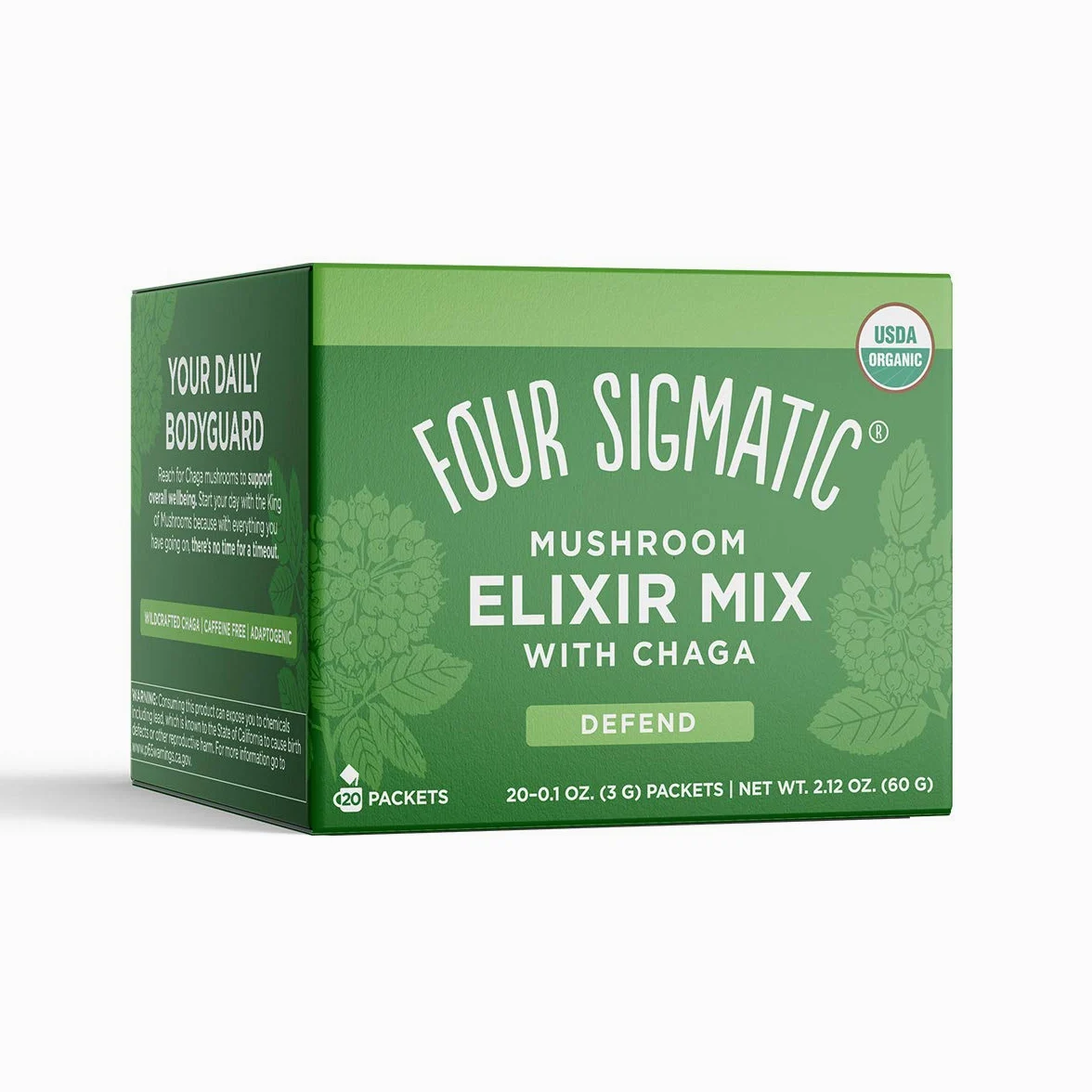 FOUR SIGMATIC Mushroom Elixir Mix with Chaga 20 x 3 g bustine 60 g