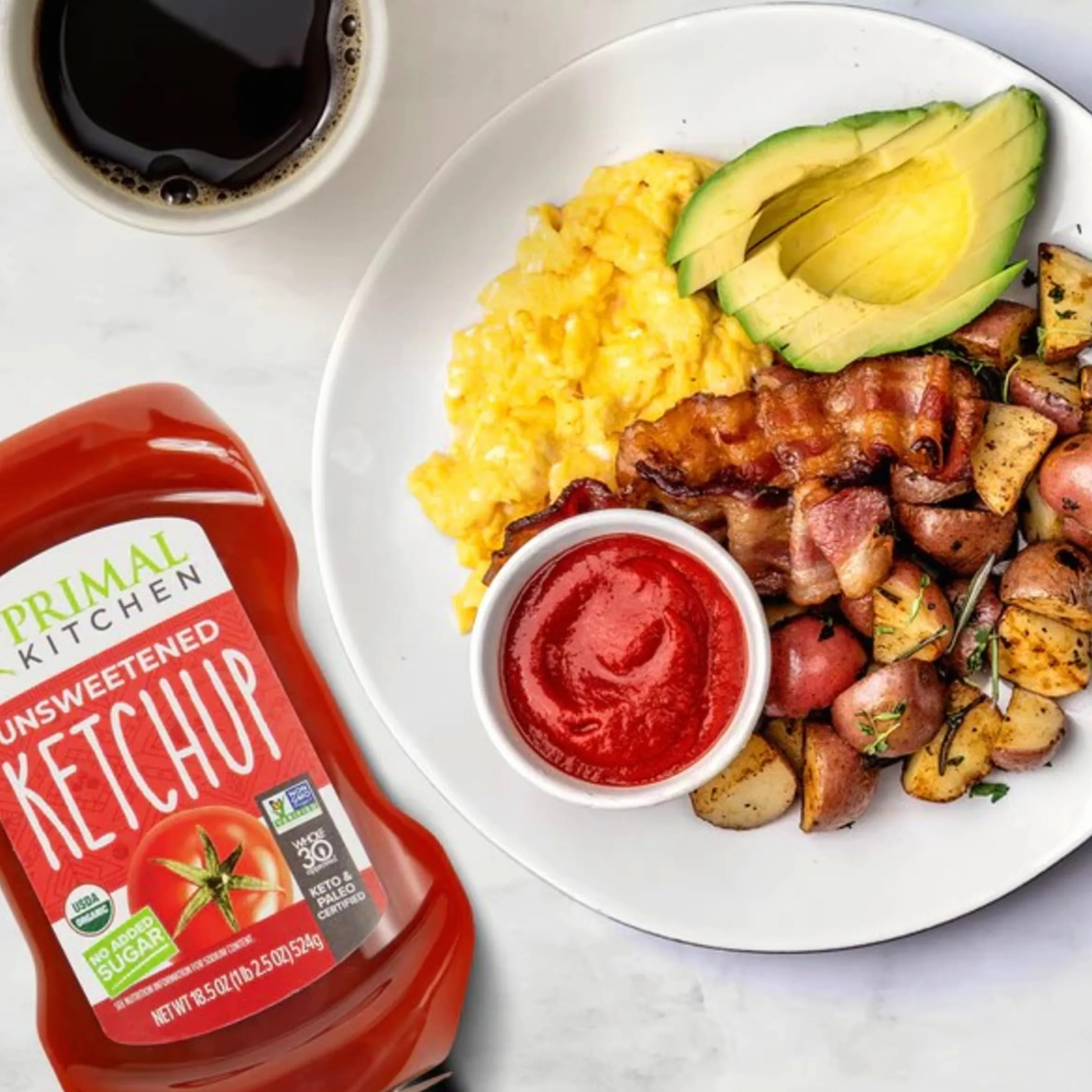 Primal Kitchen Ketchup da spremere non zuccherato, 20 once