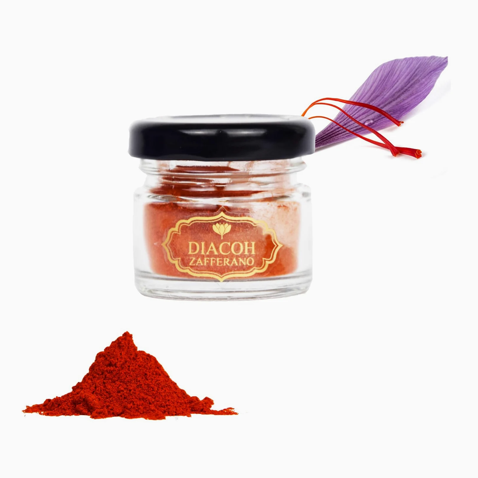 Zafferano In Polvere DIACOH Puro | Naturale Al 100% | Premium | Categoria Prima Qualità | Ideale Per Il Risotto Alla Milanese. (5gr)