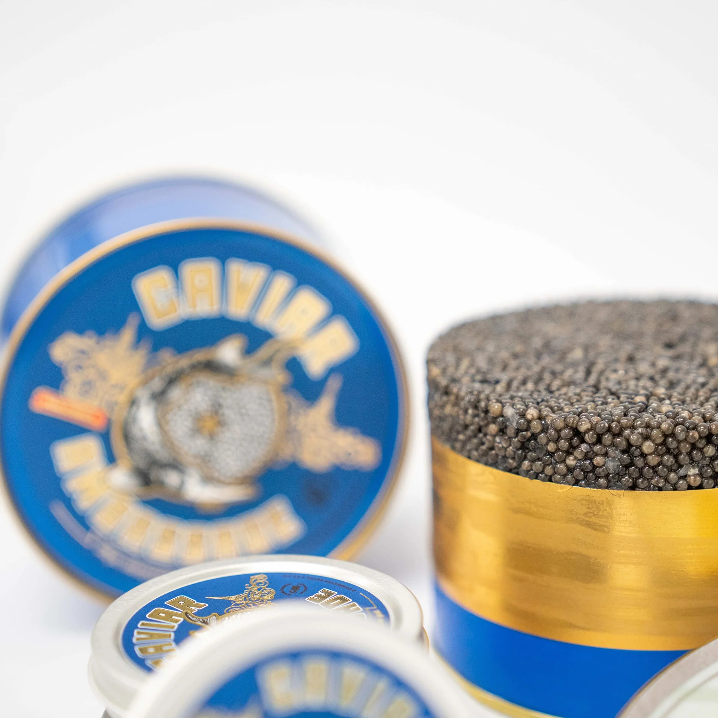Set tre Caviali, Baeri 100g + Beluga 100g + Oscietra 100g – 3 x 100g - Consegna refrigerata - CAVIAR AMBASSADE