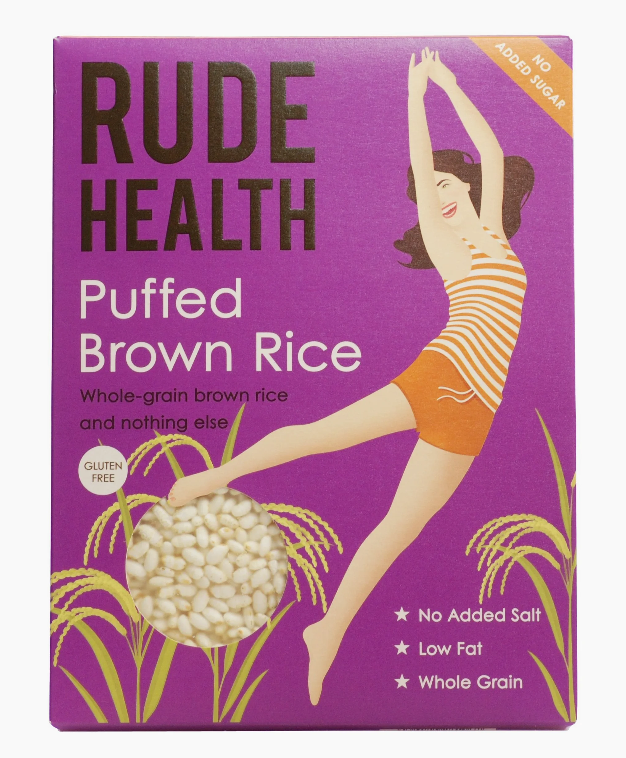 Rude Health - Riso marrone soffiato 225 g x 5 (confezione da 5)