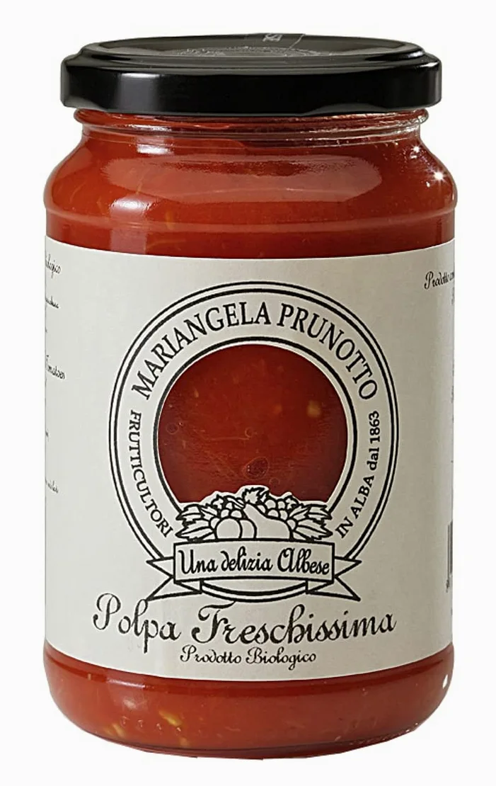 Mariangela Prunotto - Una Delizia Albese - Frutticultori In Alba Dal 1864 Azienda Agricola - Polpa Freschissima Biologica di Pomodoro 12 vasetti da 340 g (12x340g)