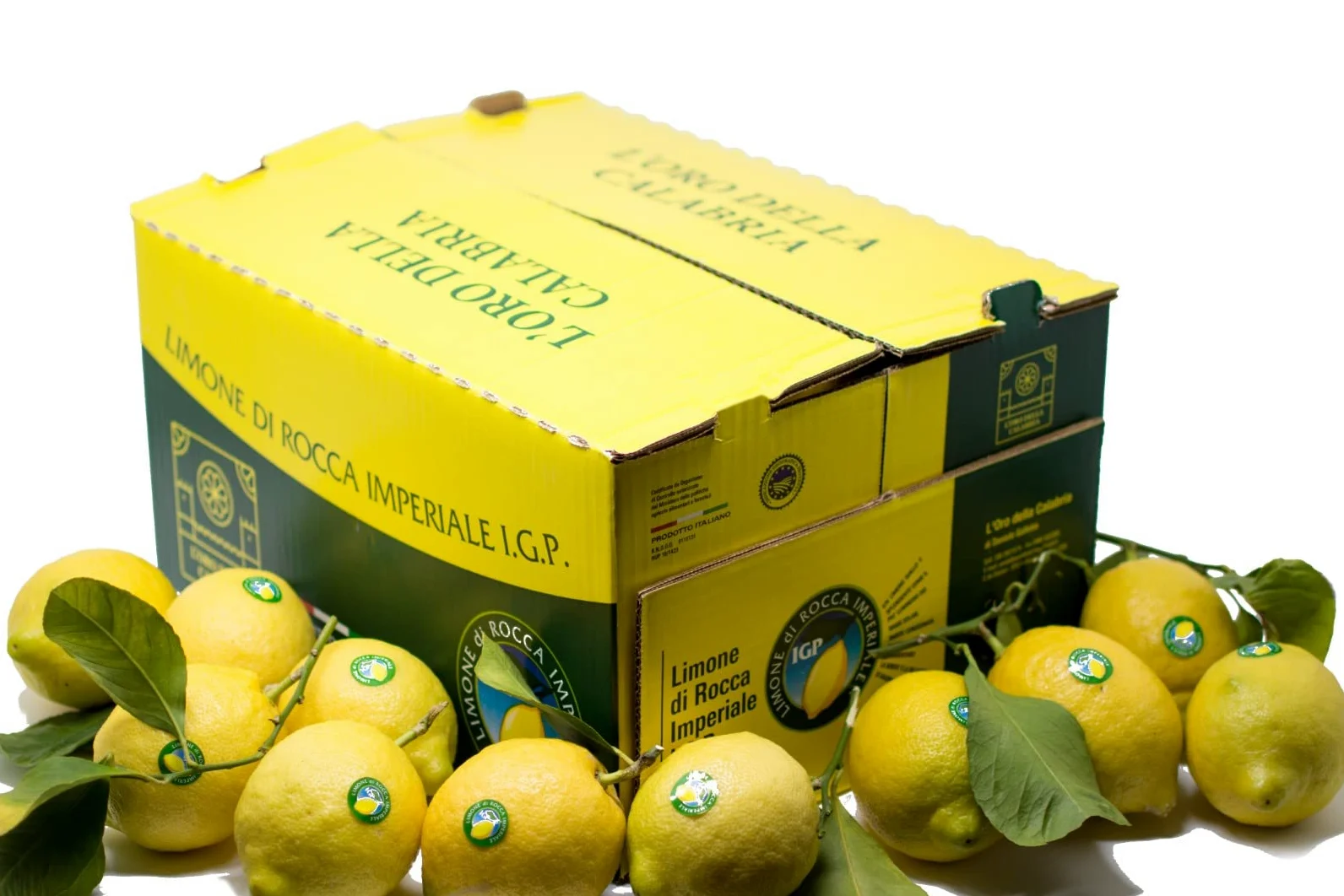 Limoni di Rocca Imperiale IGP - Box da 8 KG - Buccia Edibile - Limoni freschi
