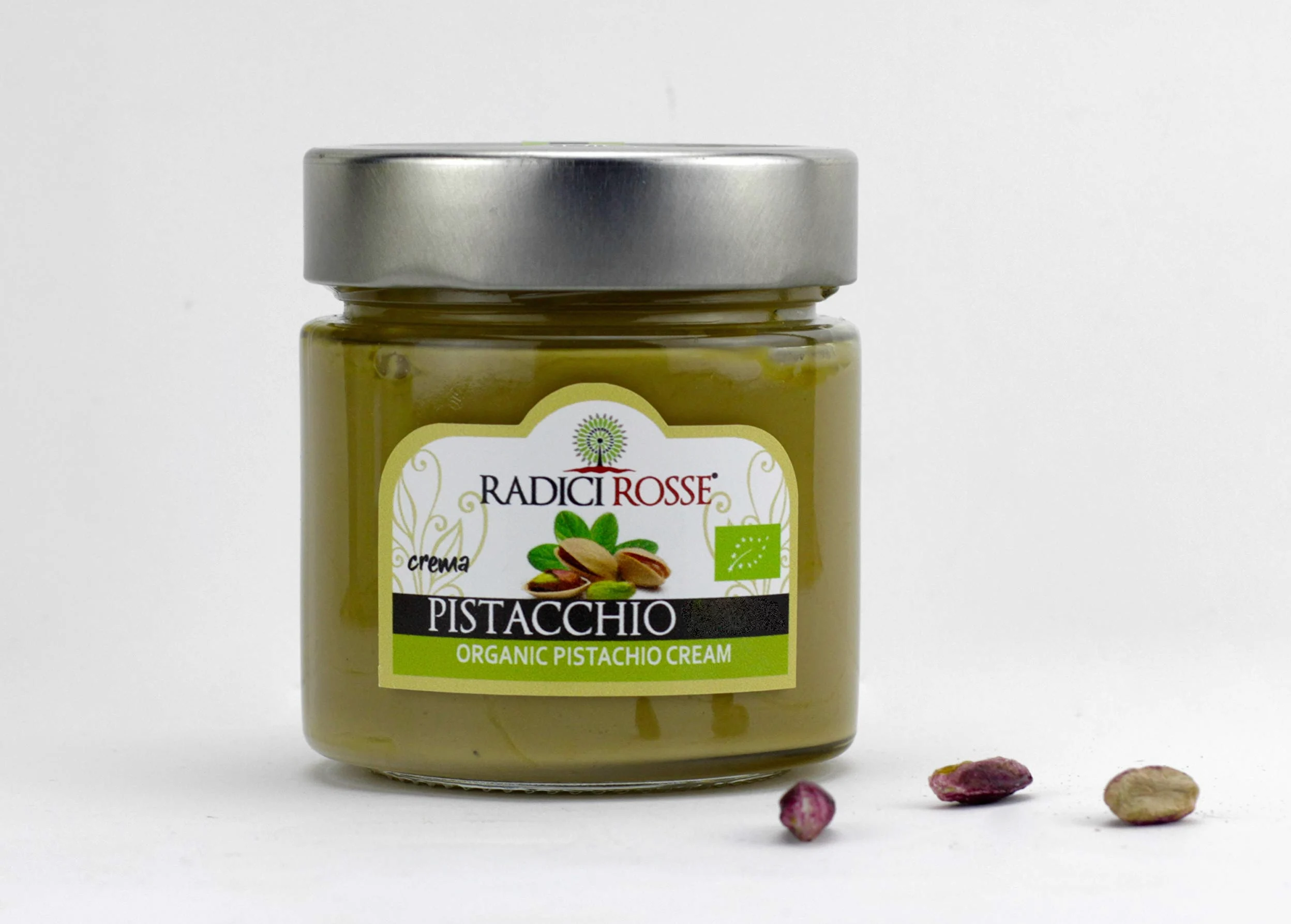 Marmellate Bio, 240gr e crema di pistacchio, 190gr. 18 pezzi misti. Spese di spedizione gratis