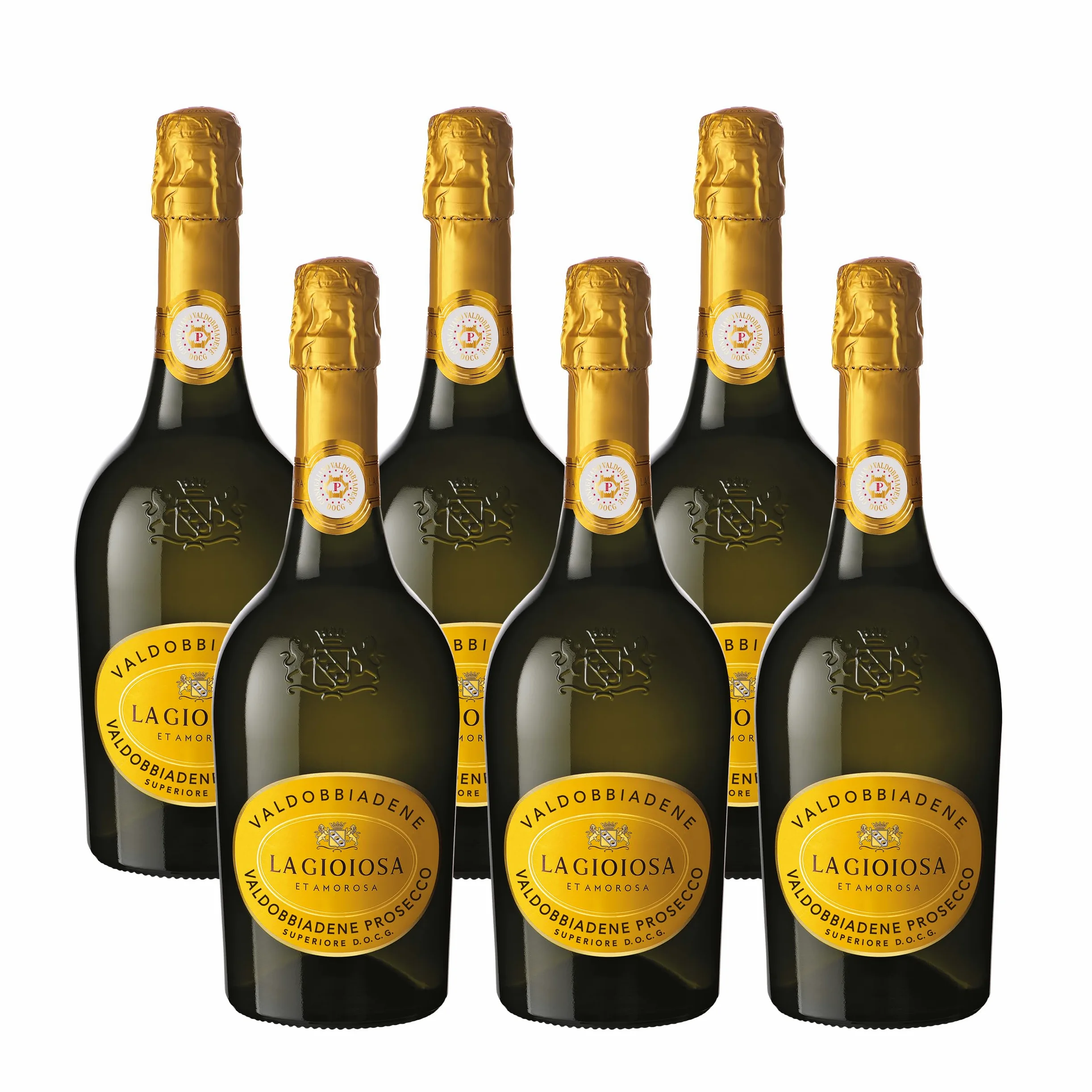 La Gioiosa Valdobbiadene Prosecco Superiore DOCG Extra Dry Spumante 75 cl - Cartone da 6 Bottiglie