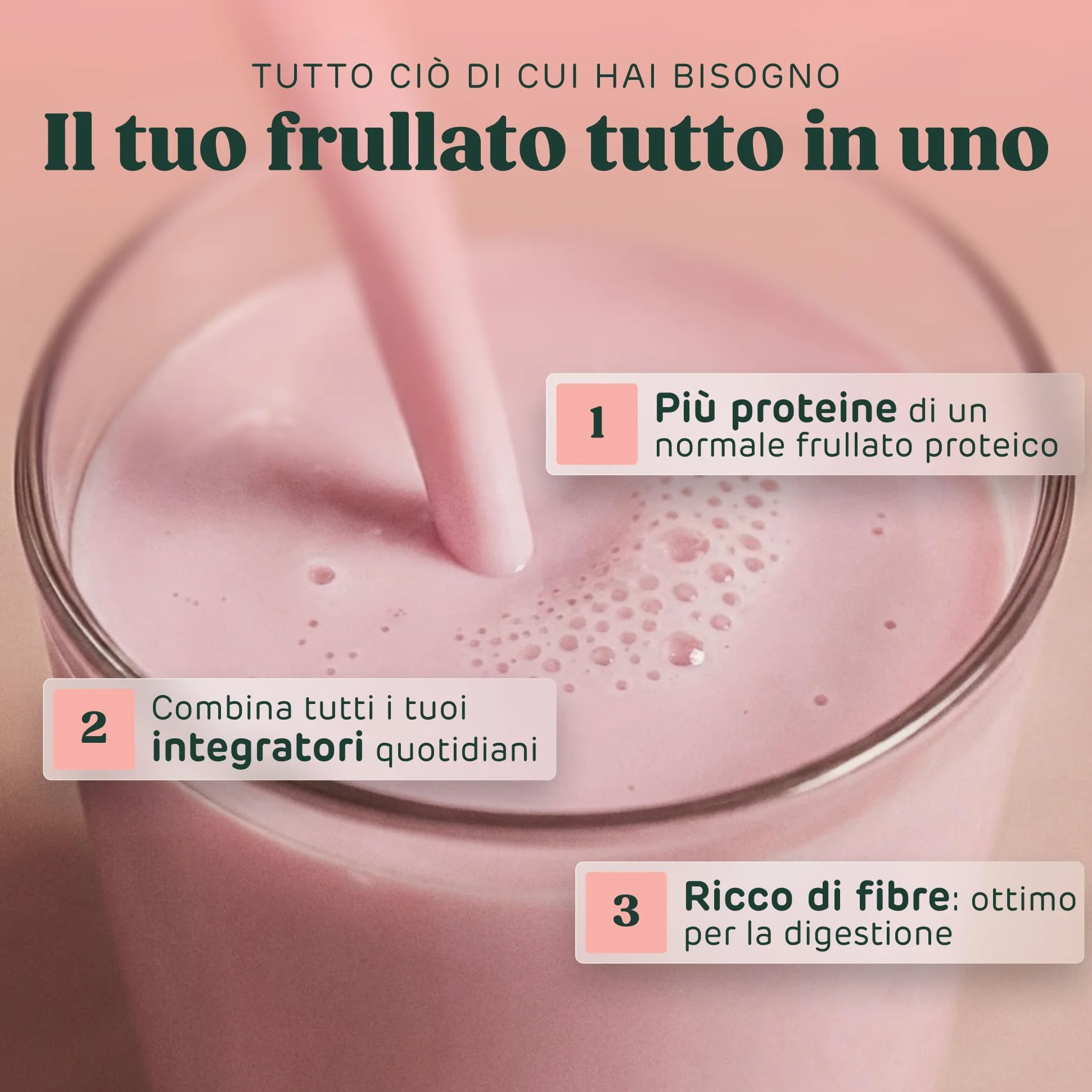 Saturo Pasto Sostitutivo Frullato Gusto Strawberry | 36 g di proteine & senza zucchero | 400 kcal | Vegano | Pasto Bevibile con Nutrienti Essenziali | Fragola | 6 x 400 ml
