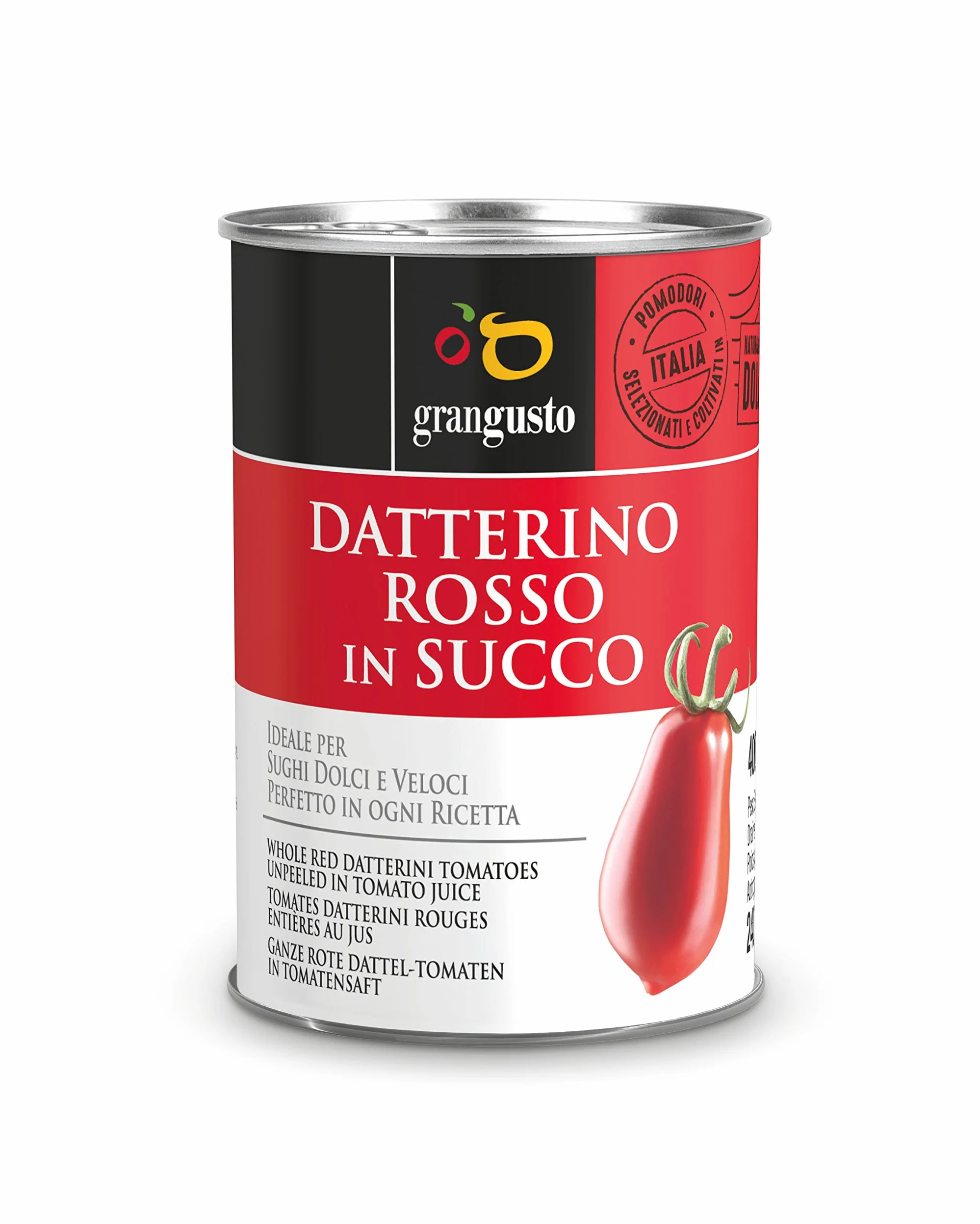 Datterino Rosso Intero in succo ''grangusto'' 400g confezione da 12