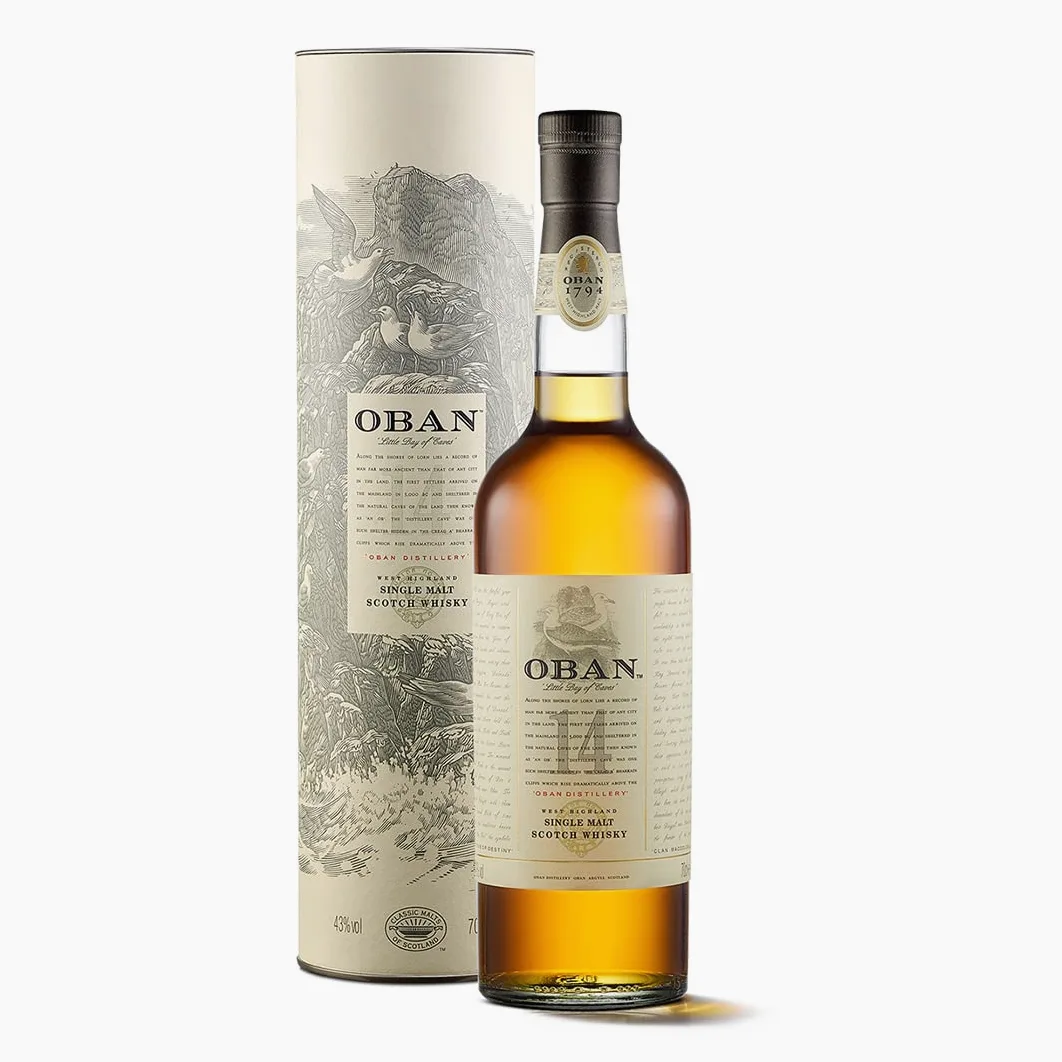 Dalwhinnie 15 Anni Single Malt Scotch Whisky - 700 ml & Oban 14 Anni Single Malt Scotch Whisky con Astuccio - 700 ml