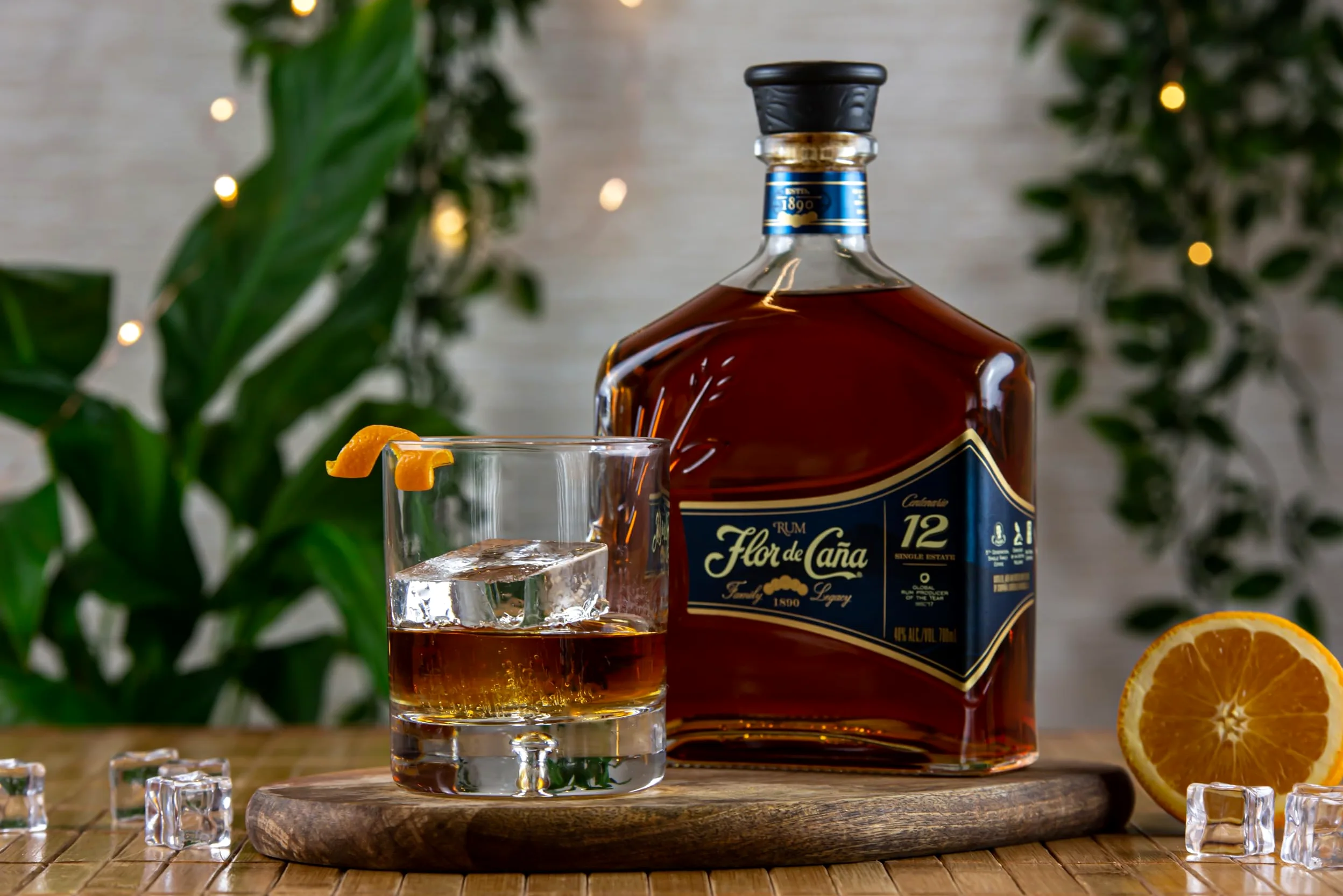Flor de Caña 12 anni, Rum Scuro, Senza Zuccheri Aggiunti, Bottiglia da 700 ml