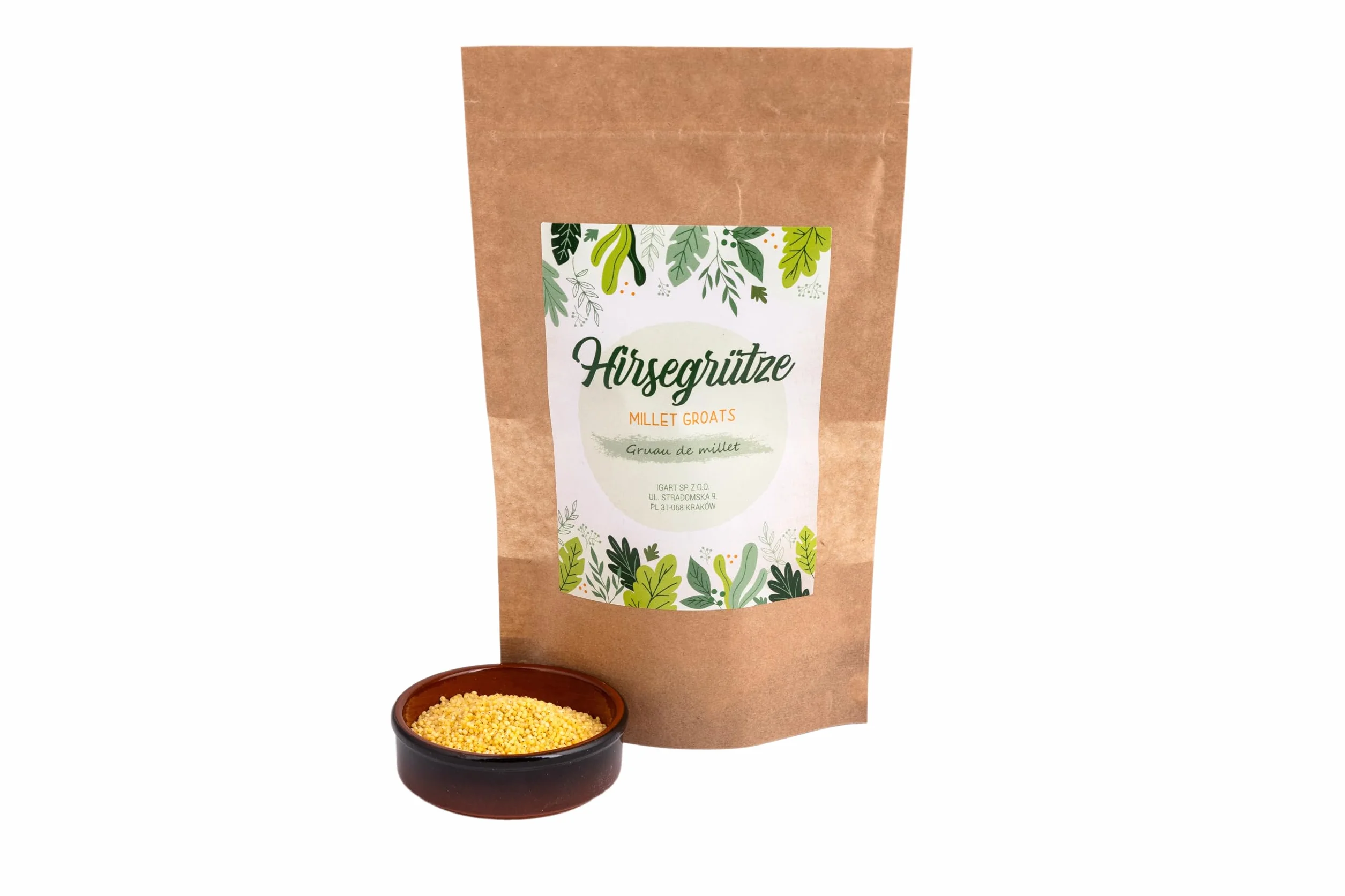 IGART Grano miglio 5kg, Fonte naturale di fibre, proteine e vitamine del gruppo B, Aggiunta a piatti di carne e piatti principali, Perfetto anche preparato in versione dolce