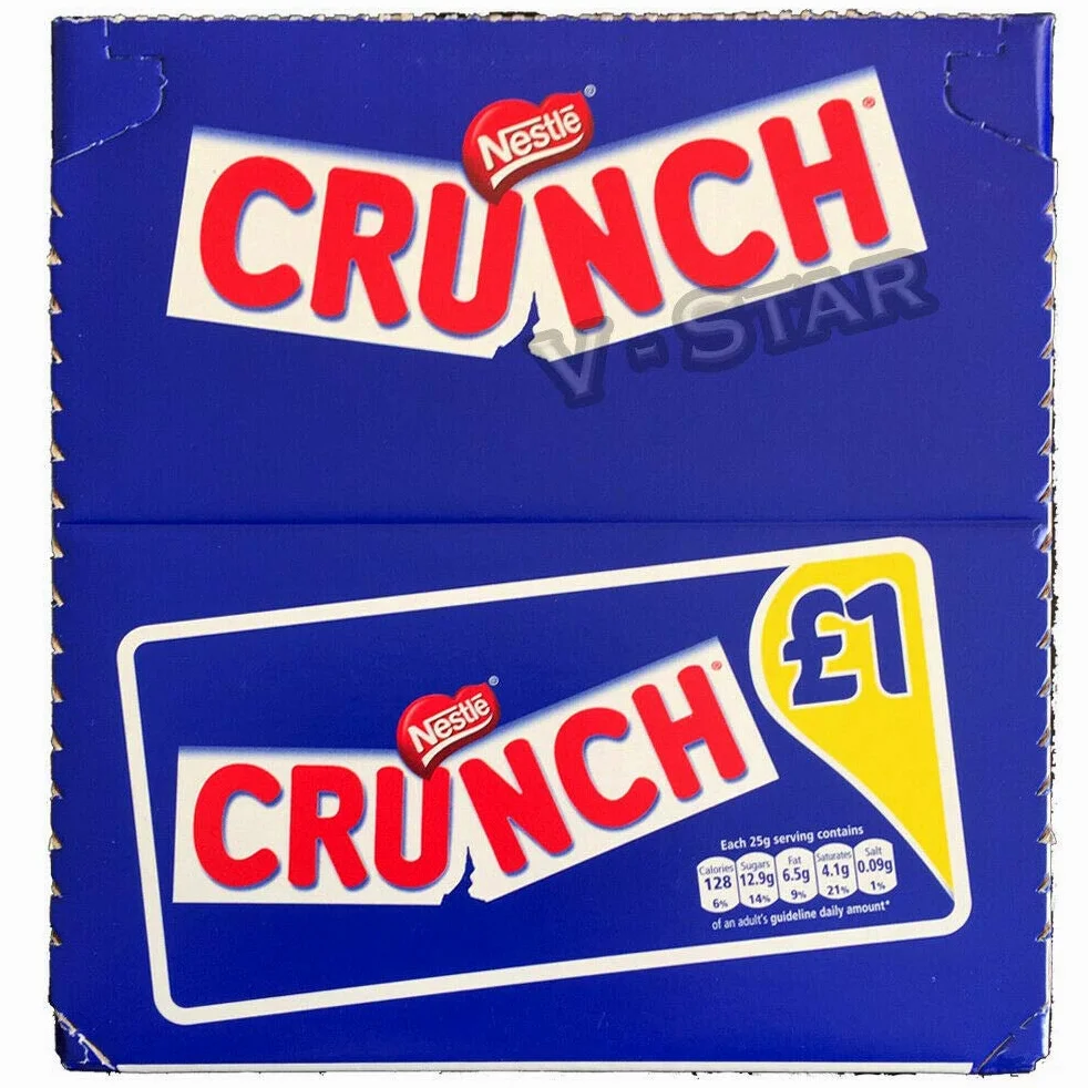Nestle CRUNCH Cioccolato al latte 16 x 100g Sharing Blocks BAR Original