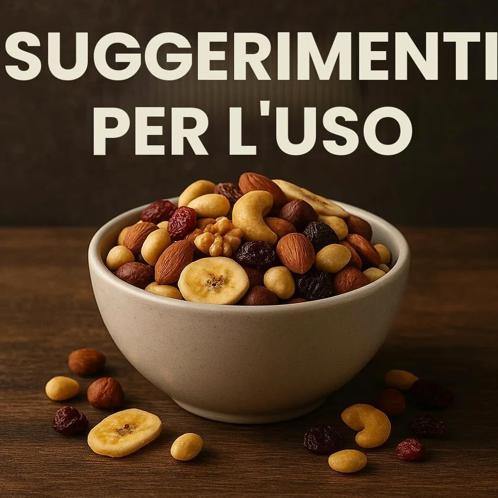 GiDeli Mangime studentesco Premium 5 kg miscela di frutta con arachidi, anacardi, nocciole, mandorle, noci, uvetta, mirtilli rossi e banane chips senza additivi