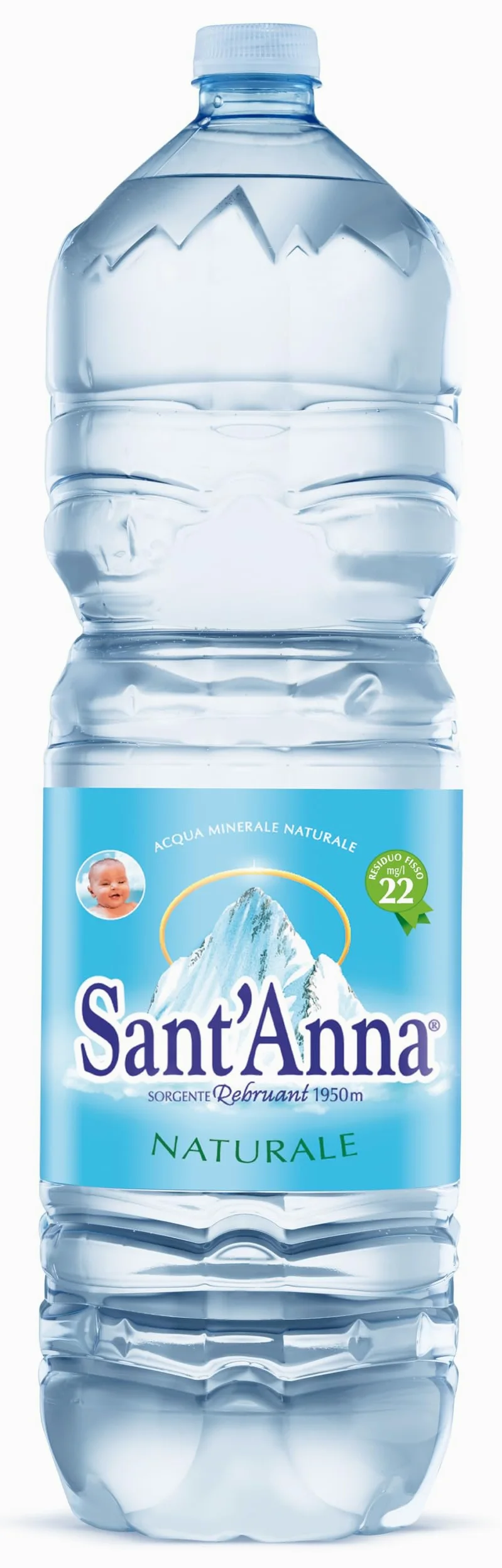 Acqua Sant'Anna Pack 2,0L Naturale | 24 bottiglie | Acqua Minerale Naturale Oligominerale Minimamente mineralizzata | Bottiglie di Plastica 100% Riciclabile