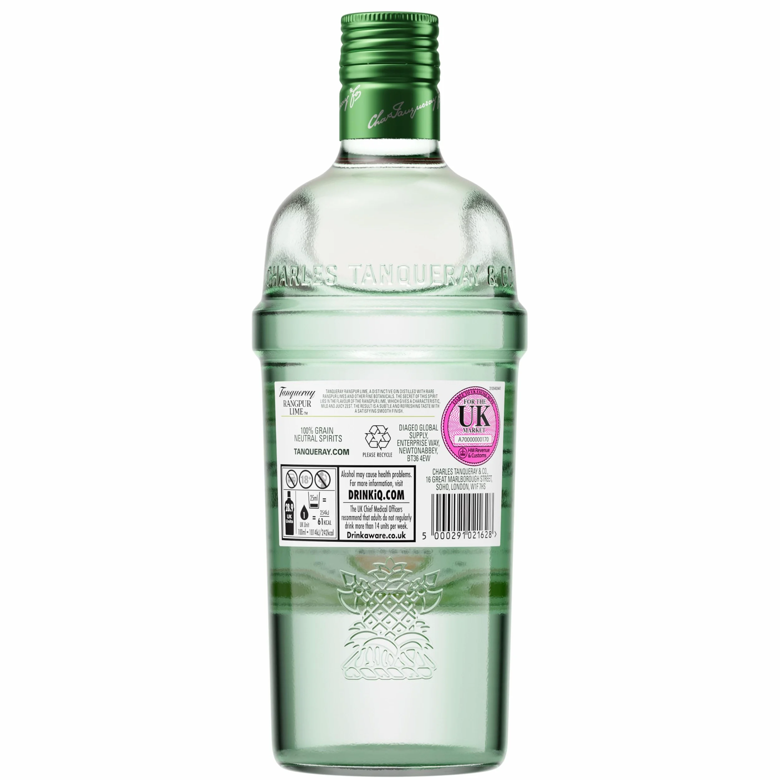 Tanqueray Rangpur Lime Gin, 700 ml (Confezione da 3)