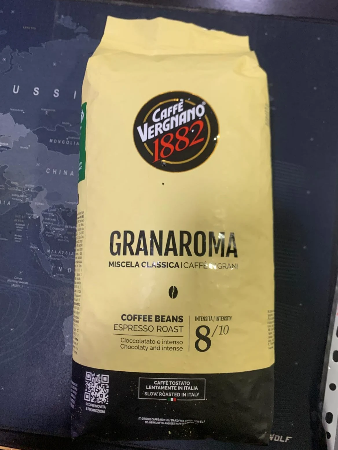 OFFERTA RISPARMIO - 6 sacchi da 1 Kg CAFFE' IN GRANI GRANAROMA Vergnano