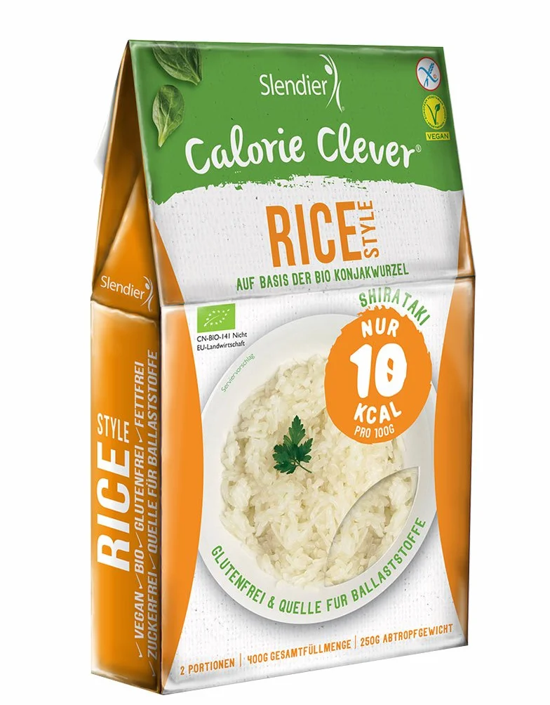 Slendier Pacchetto di prova di konjac Shirataki - diversi tipi, a basso contenuto calorico, fonte di fibre, senza glutine, qualità biologica 6 x 250 g