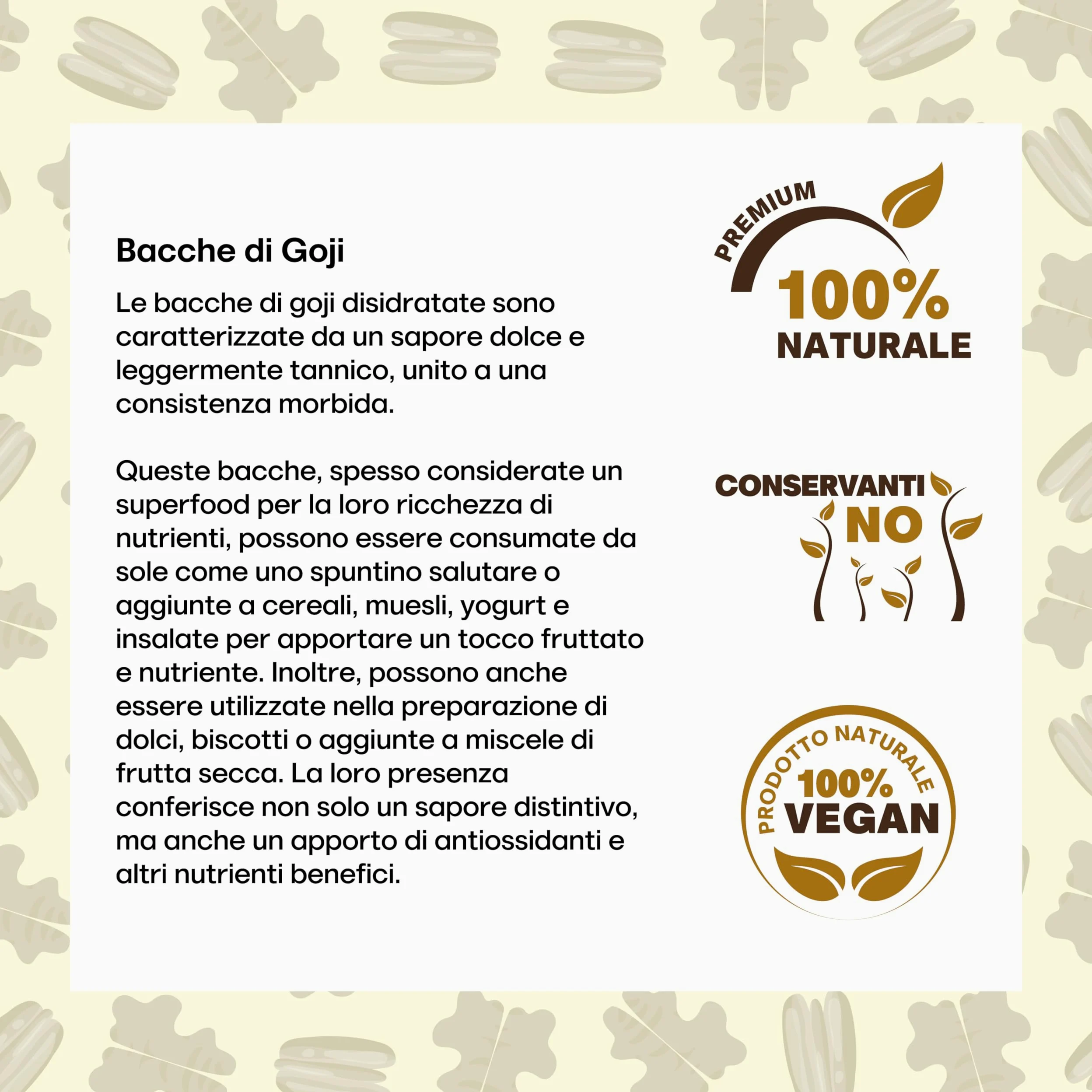 Il Contadino - Antichi Sapori | BACCHE DI GOJI | Confezione Salva Freschezza, Frutta Disidratata di Qualità Premium, No Conservanti e Coloranti, Al Naturale, Senza Zuccheri Aggiunti (1 Kg)