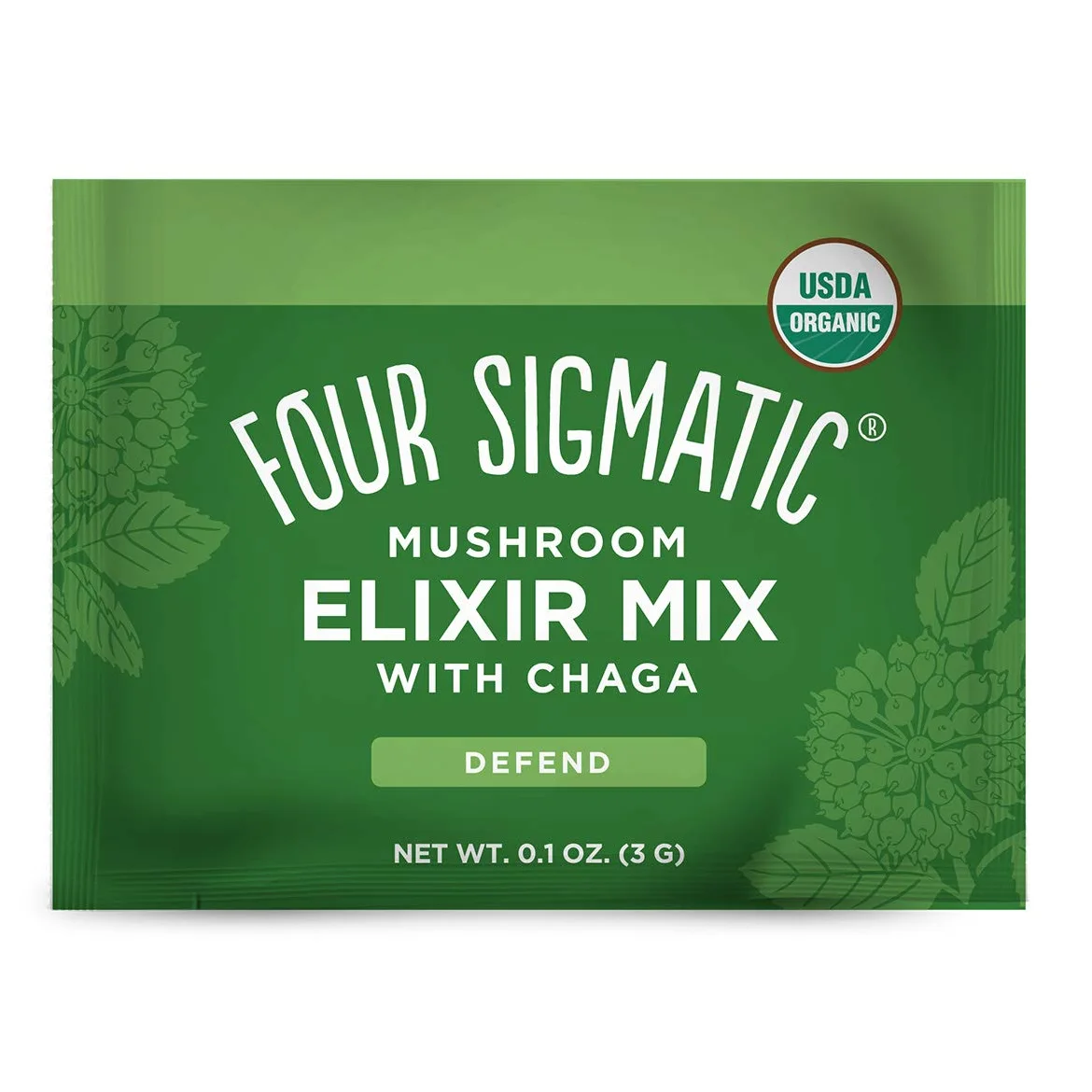 FOUR SIGMATIC Mushroom Elixir Mix with Chaga 20 x 3 g bustine 60 g