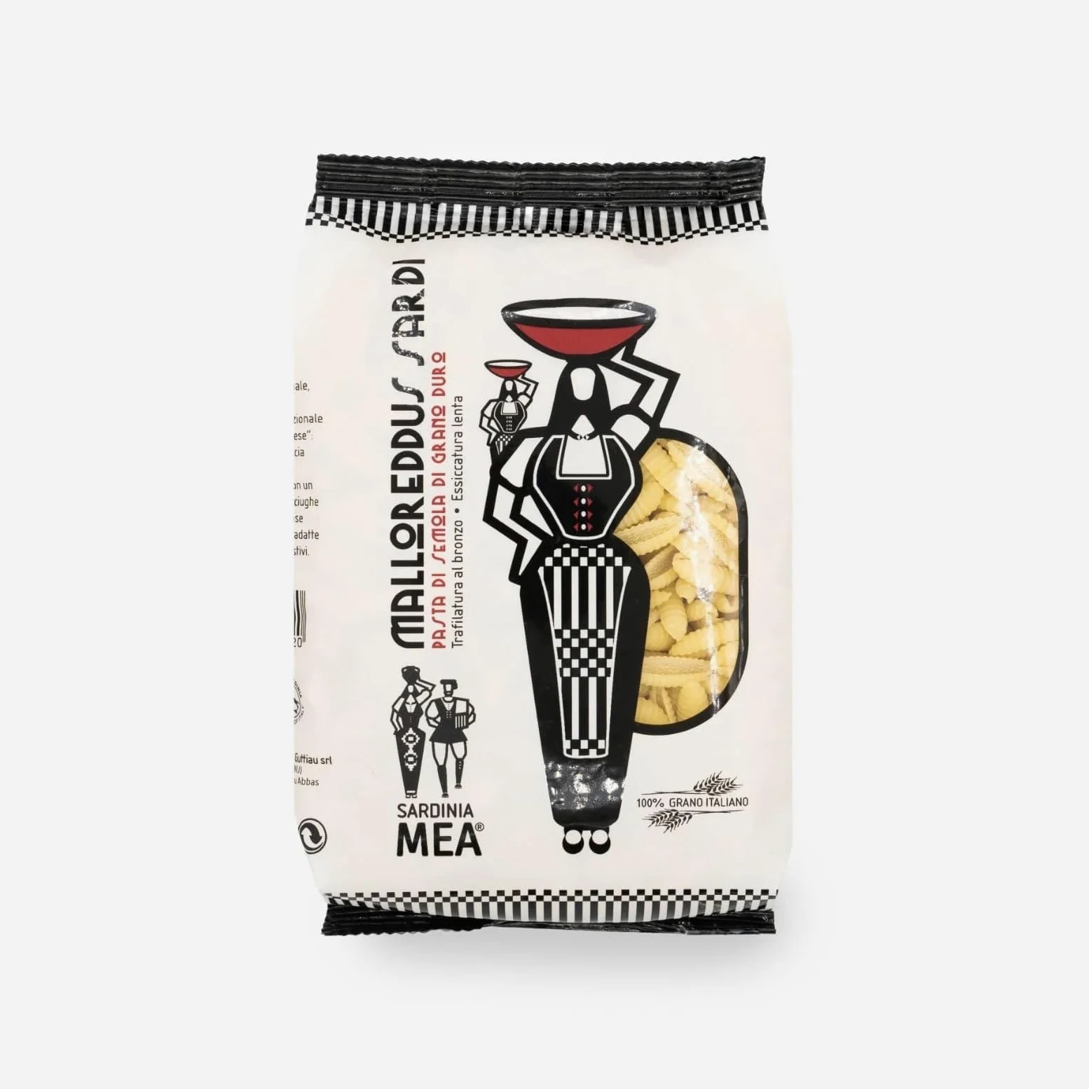 16 x 500g - Malloreddus - Pasta Tipica Sarda di Grano Duro - Su Guttiau
