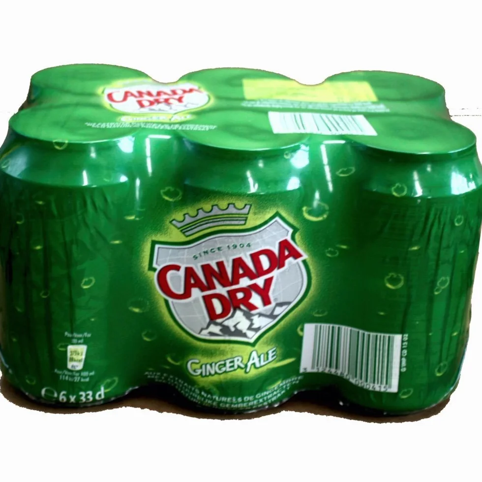 Canada Dry Ginger Ale - Confezione da 4 barattoli da 6 x 0,33 l (24 lattine sigillate)