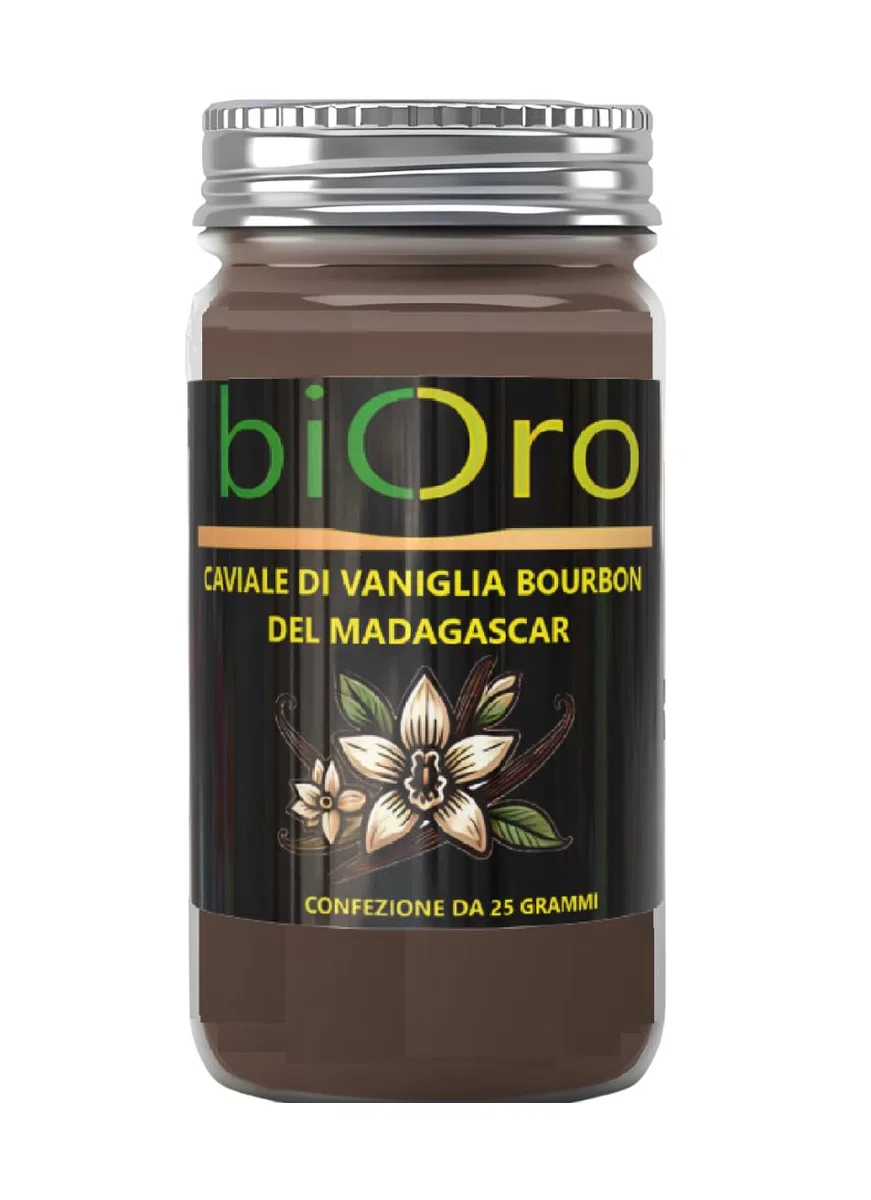 Caviale di Vaniglia Bourbon del Madagascar 25g – Semi di Vaniglia Puri – Polpa Estratta a Mano da Baccelli Selezionati – Ideale per Dolci, Gelati e Pasticceria