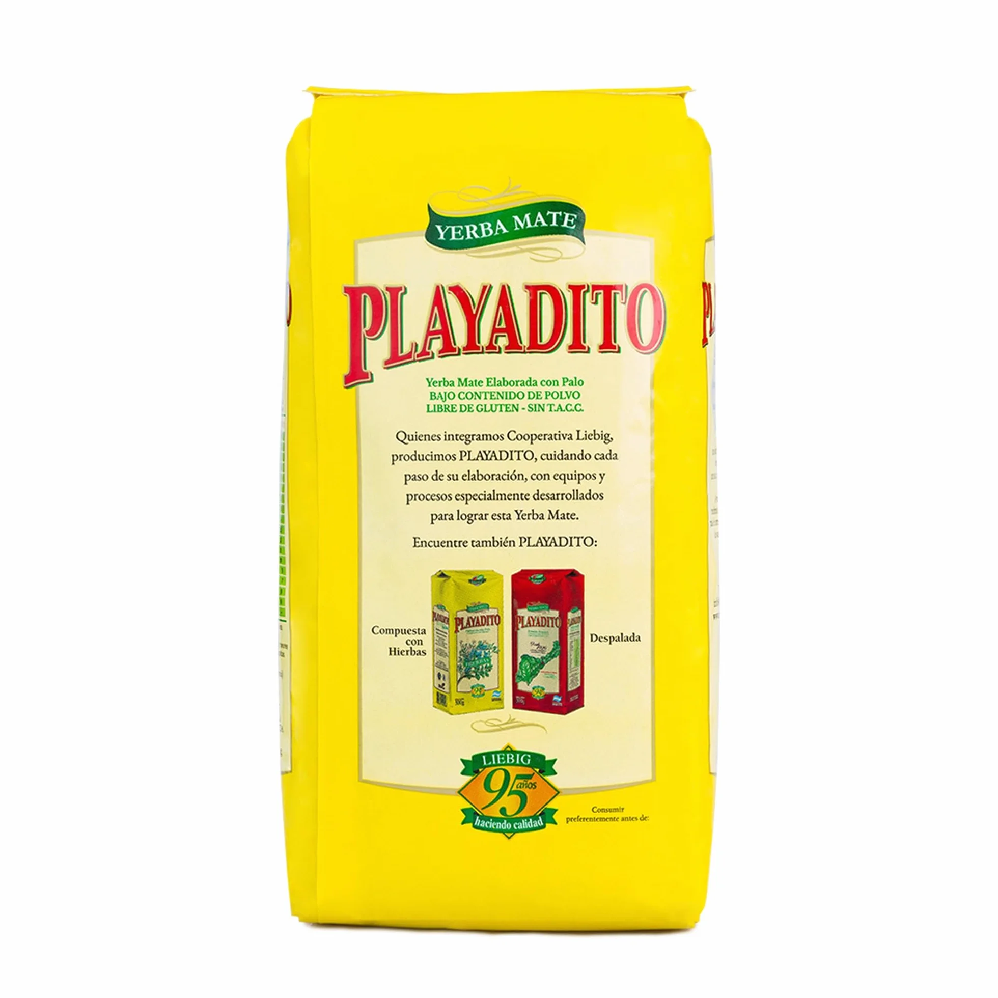 Playadito Yerba Mate Tè 1kg - Confezione da 3 - Antiossidante, Energetico, Contiene minerali e vitamina B - Dall'Argentina