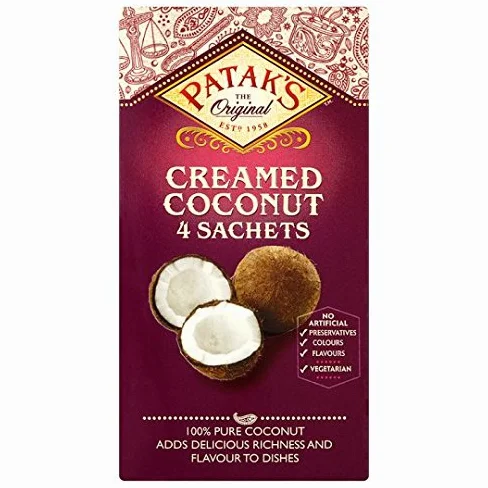 Patak's Bustine di cocco crema 4x50g (confezione da 6)