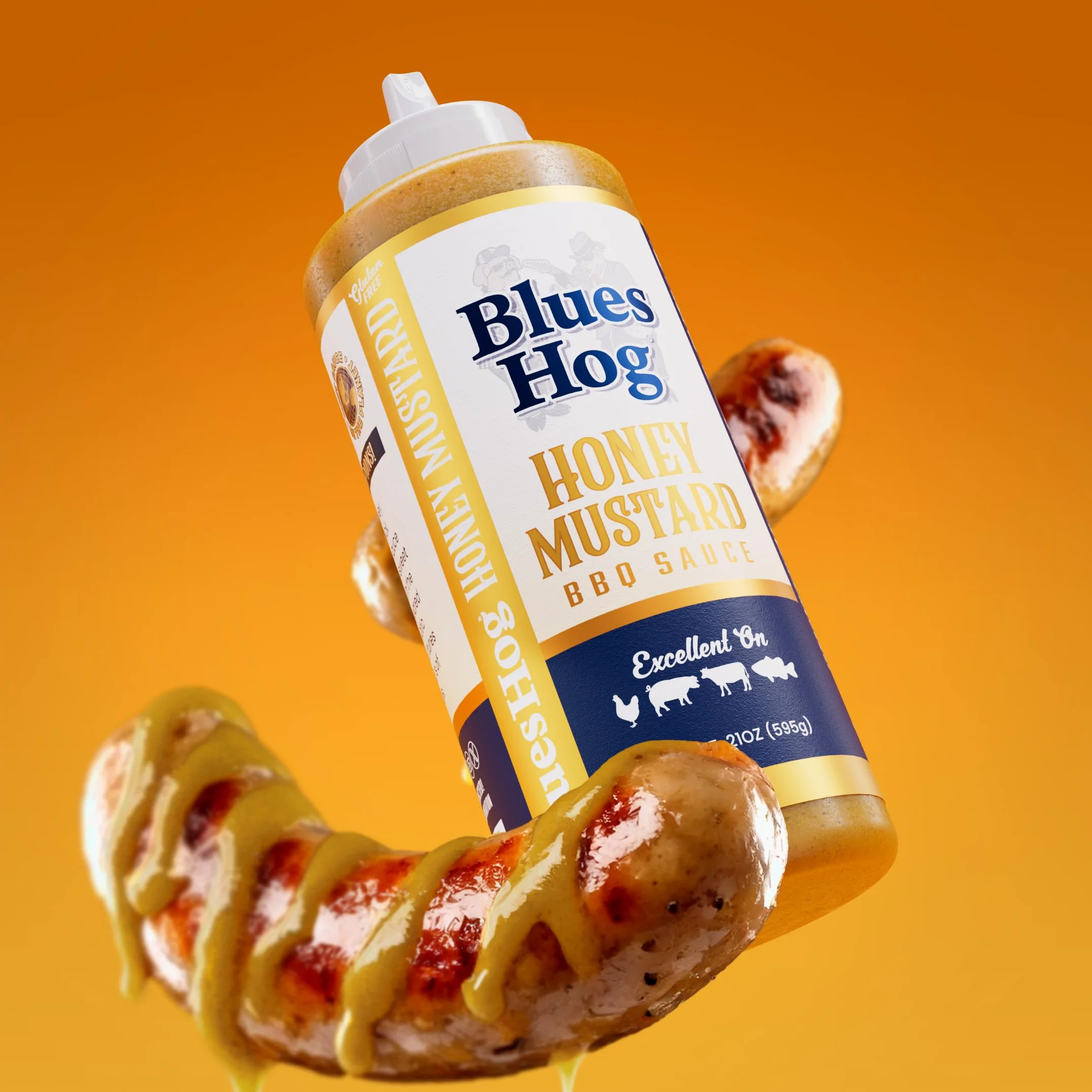 Blues Hog - Honey Mustard Sauce Squeeze Bottle - 595g