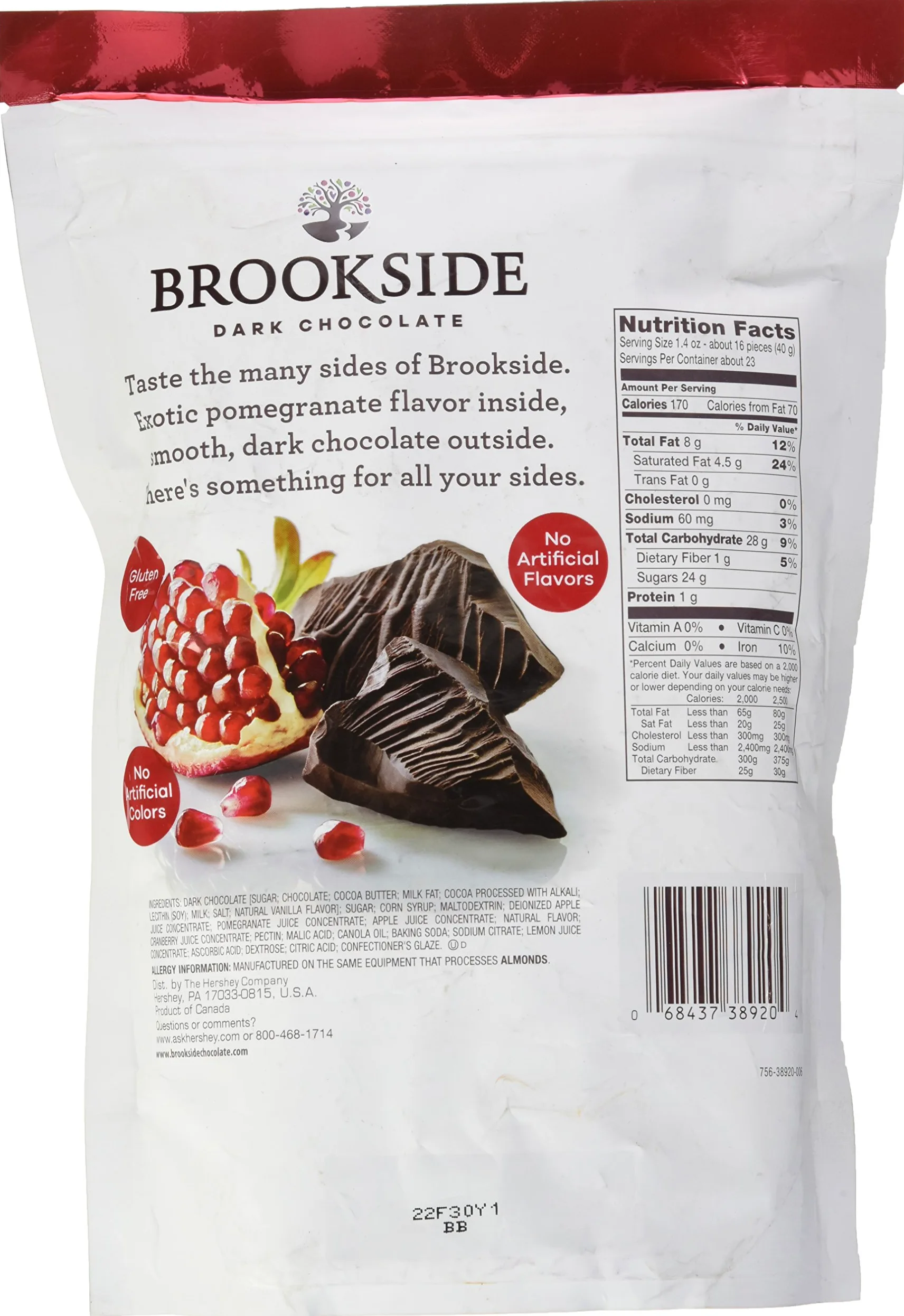Brookside Dark Choc Pomegranate, 32 oz by Brookside