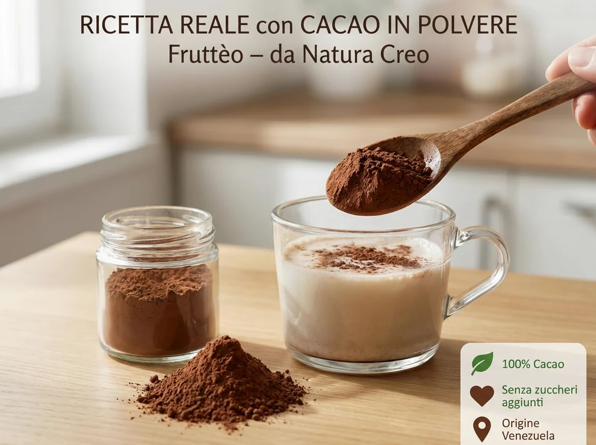 Cacao Amaro in Polvere 1 Kg – Criollo del Venezuela – 100% Puro Senza Zucchero – Gusto Intenso e Corposo – Alcalinizzato – Ideale per Dolci e Cioccolata Calda