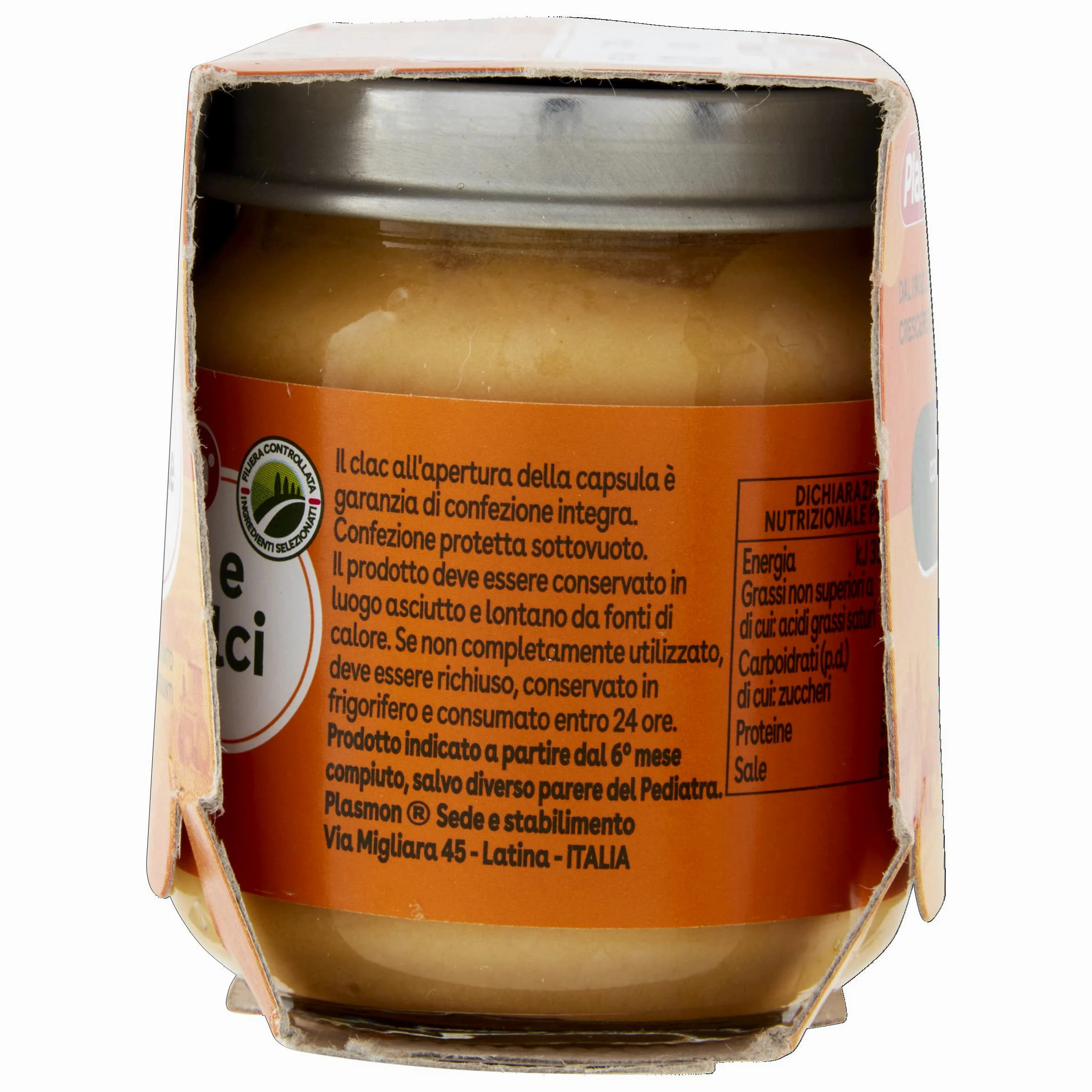 Plasmon Omogeneizzato Scoperte di Gusto Tacchino e Patate Dolci, 2x120g (12 Confezioni)