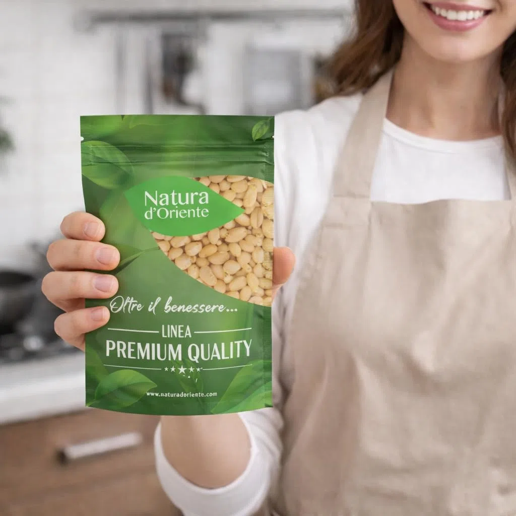 NATURA D'ORIENTE Pinoli Sgusciati Siberiani 250g Selezionati | Pronti all'uso • Gusto aromatico • Ideali per snack e ricette gourmet