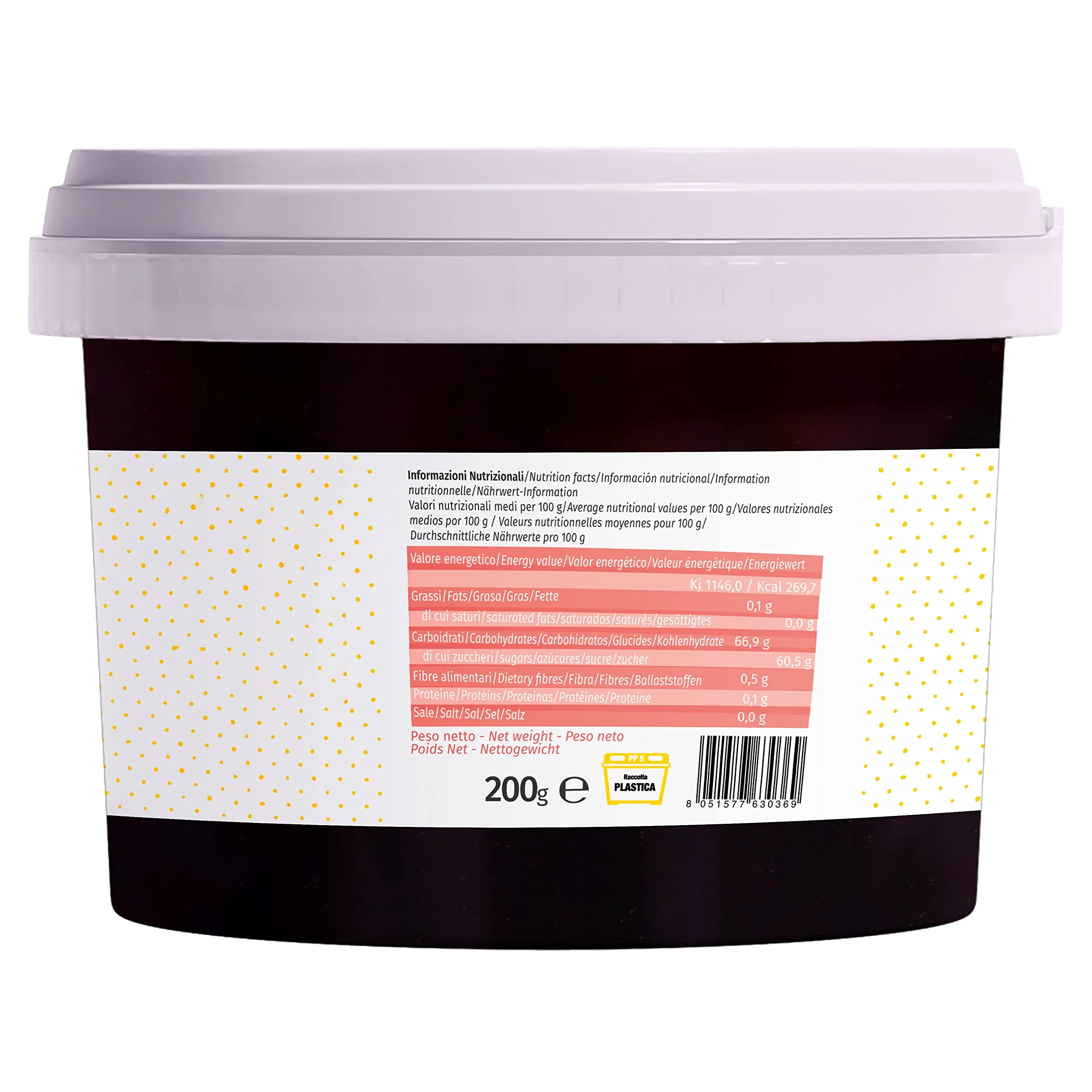Pasta Gelato Amarena 200 Gr ottimo impiego in Gelateria e Pasticceria
