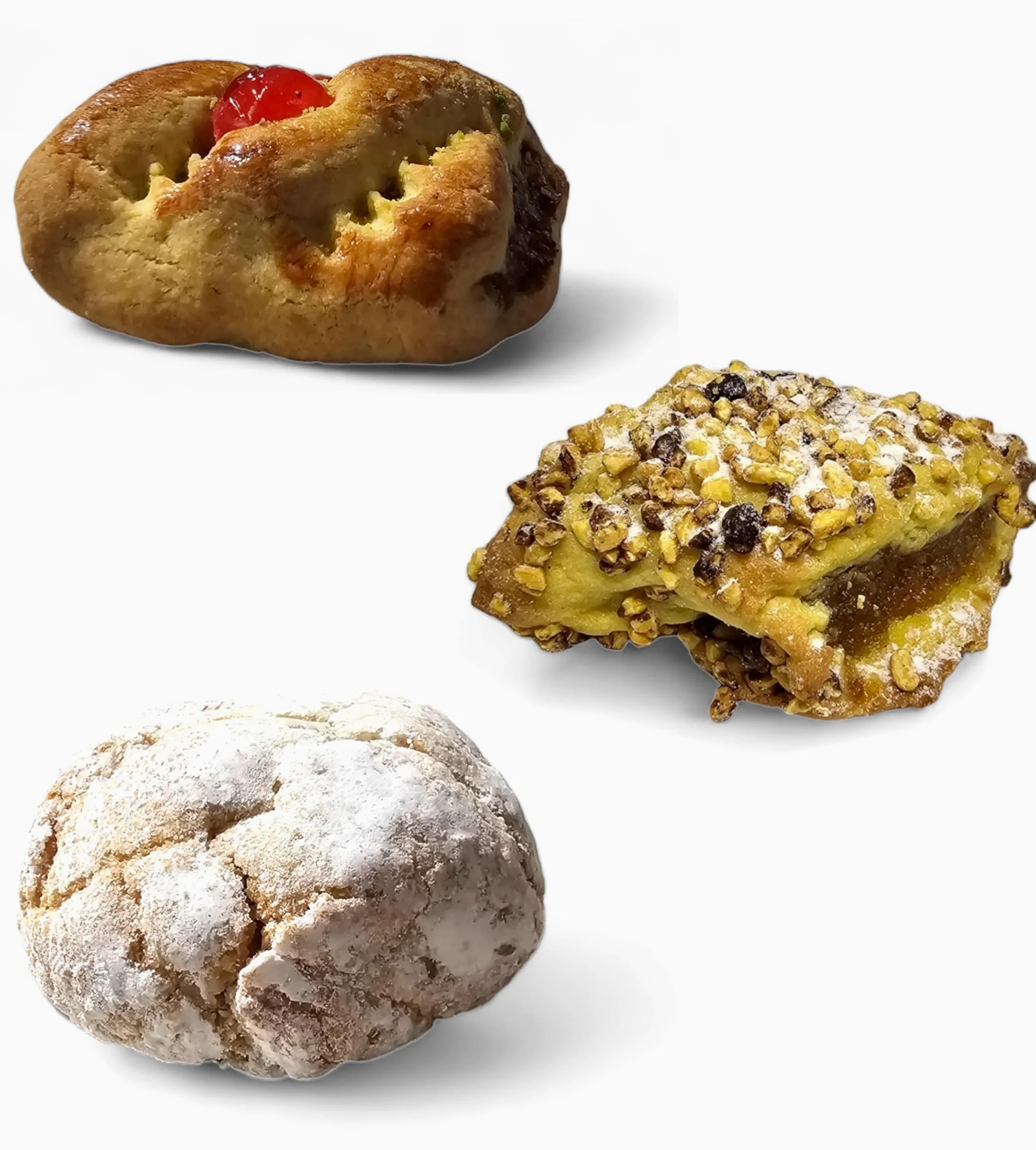 BRICIOLIAMO...[ 3 Kg. ] Dolci tipici Siciliani Specialità Autunnali - Paste di Mandorla Classiche - Tronchetti Ripeni all'Arancia - Tronchetti Ripeni ai Fichi Secchi - Prodotti in Sicilia. (3 kg)