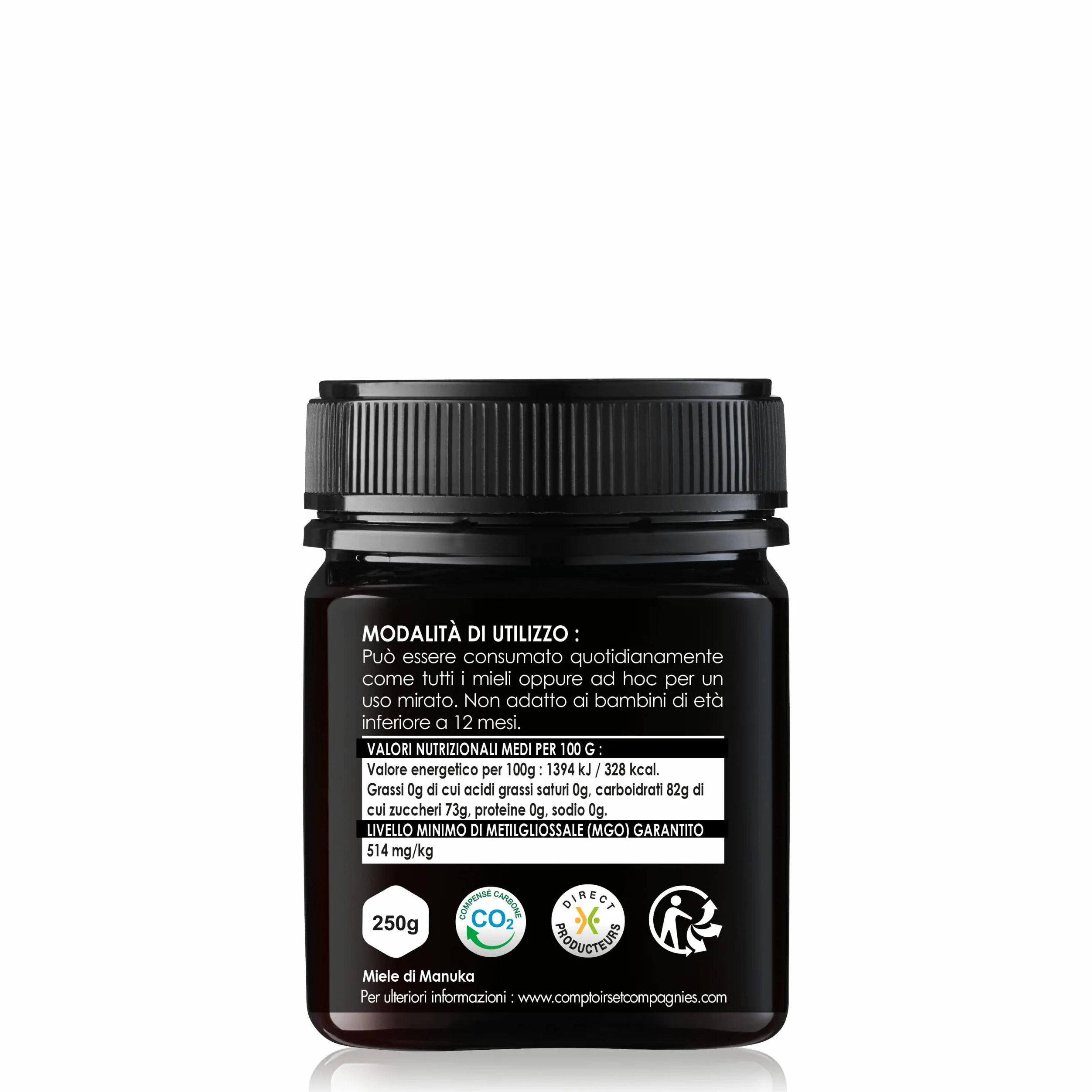 COMPTOIRS ET COMPAGNIES - Miele Di Manuka - MGO 514 - IAA15+ - Nuova Zelanda - 250g