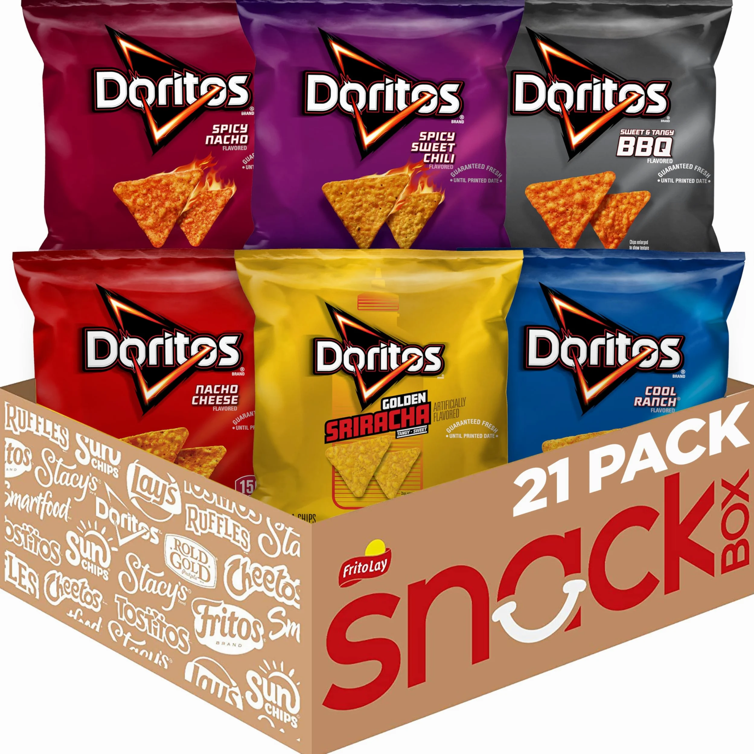 Doritos 21 tortilla chips aromatizzate