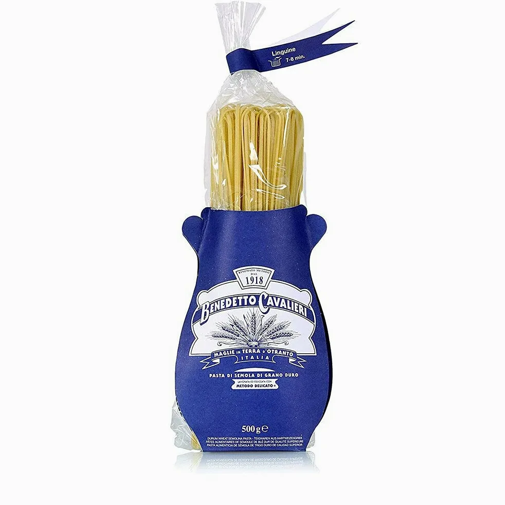BOX DEGUSTAZIONE LU SOLE PASTA CAVALIERI SPAGHETTONI - RUOTE PAZZE - RIGATONI - MEZZE MANICHE - LINGUINE - FUSILLI PASTA DI SEMOLA DI GRANO DURO - PRODOTTO ARTIGIANALE MADE IN SALENTO (6 X 500gr)