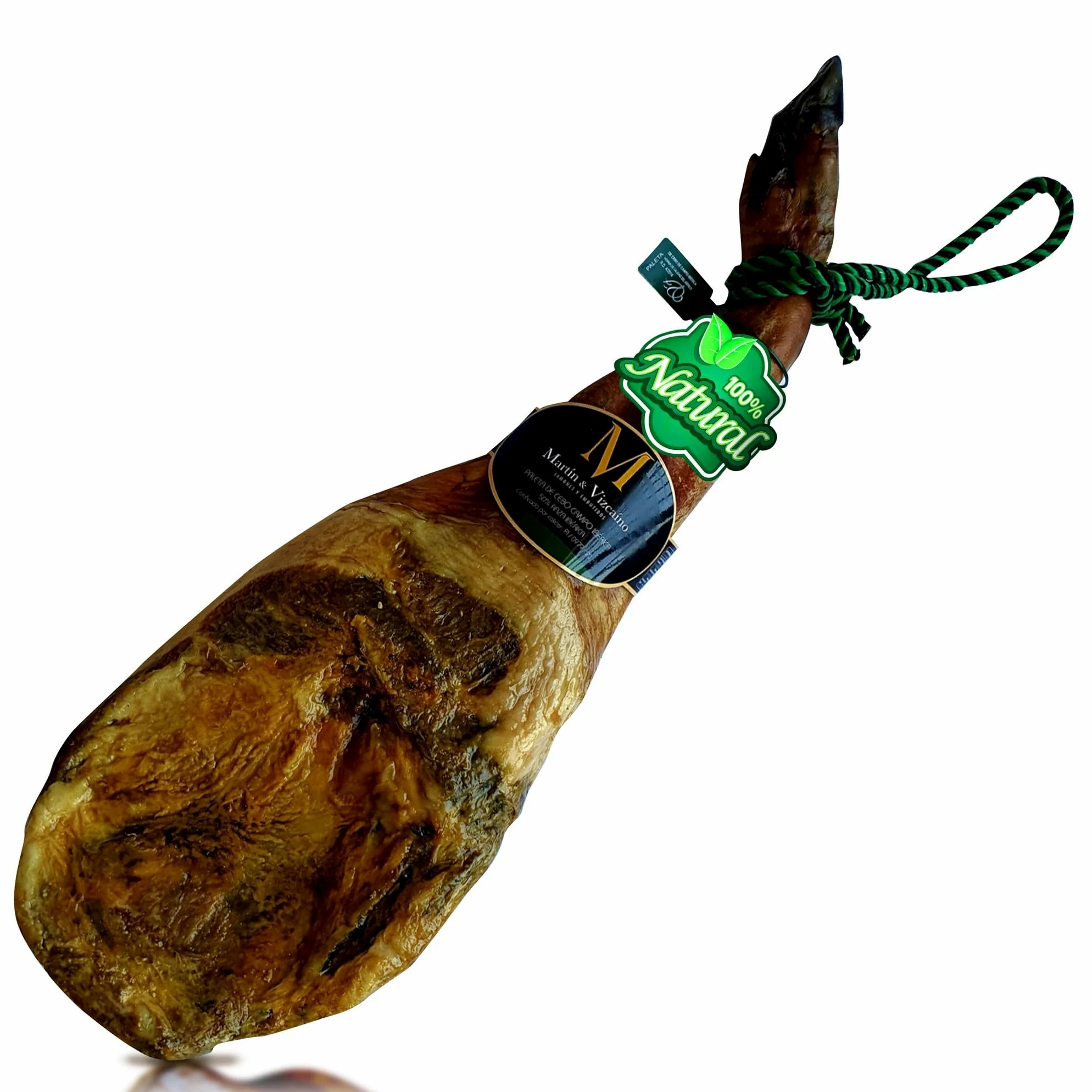 5-6 Kg Prosciutto Iberico Pata Negra (Spalla) 100% Naturale - Da Suini Ruspanti Allevati in Dehesas - Jamon Iberico Spagnolo - Paleta Iberica de Cebo de Campo